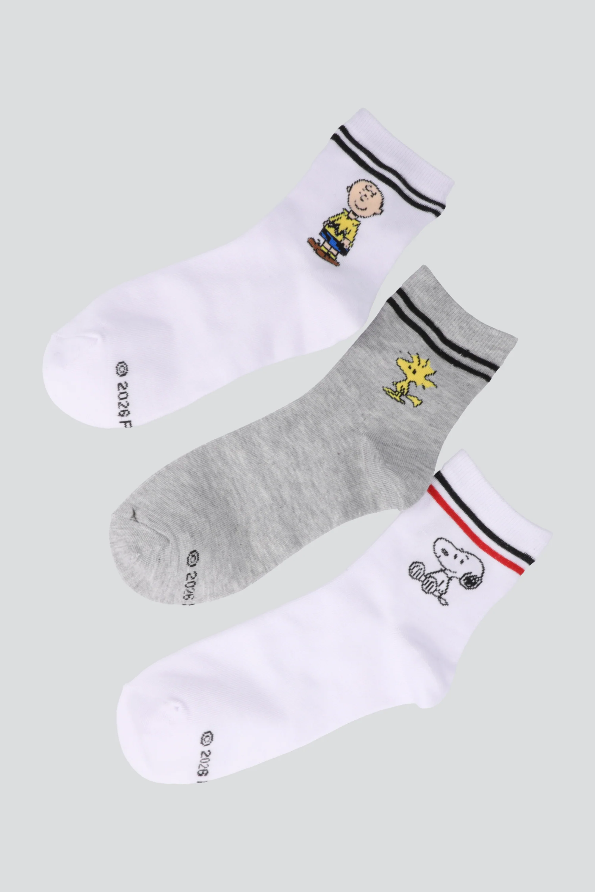 3 pack calcetin Snoopy lineas - Image 2