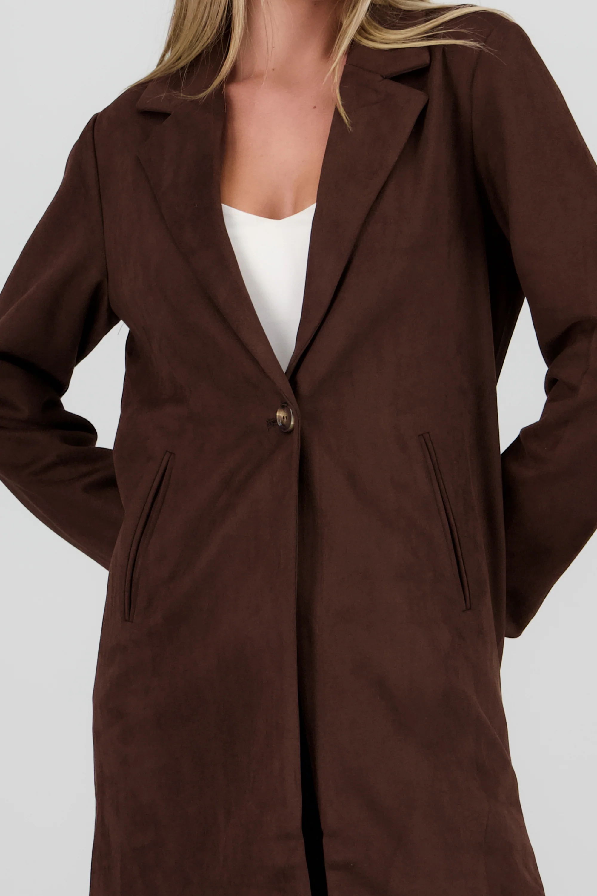 Abrigo liso suede - Image 5