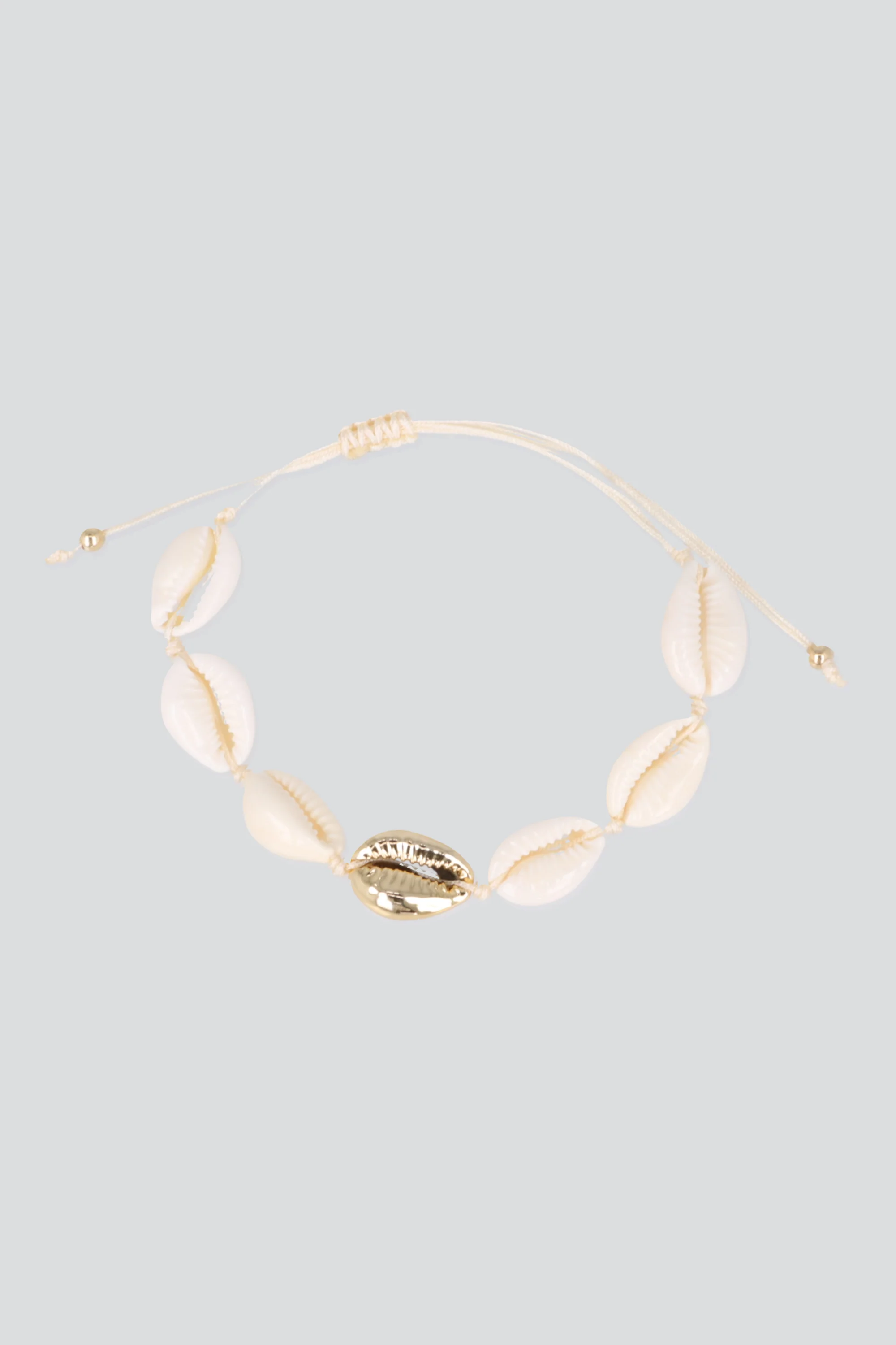 ANKLET CONCHAS DET METALICO