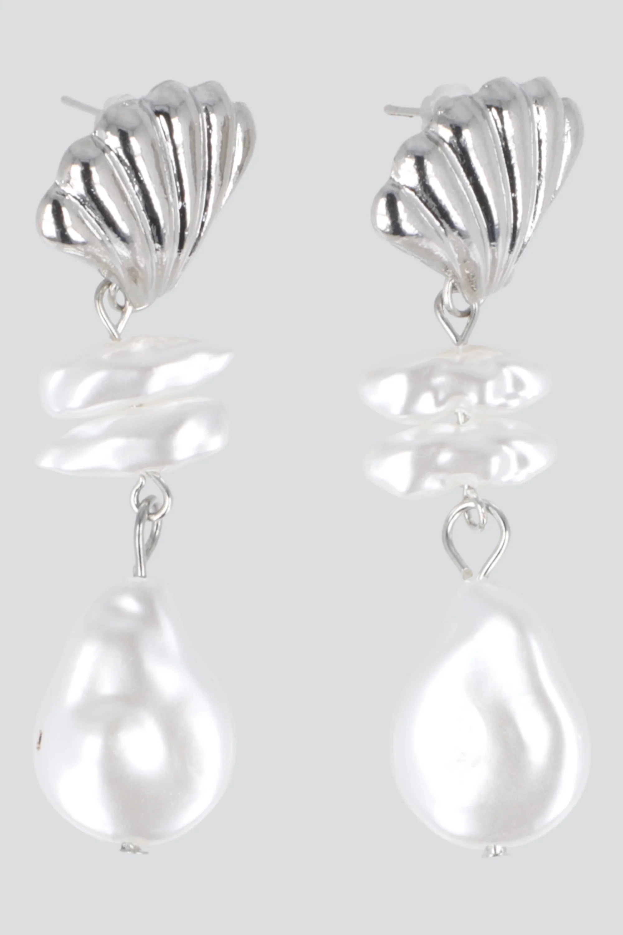 Aretes conchitas perlas