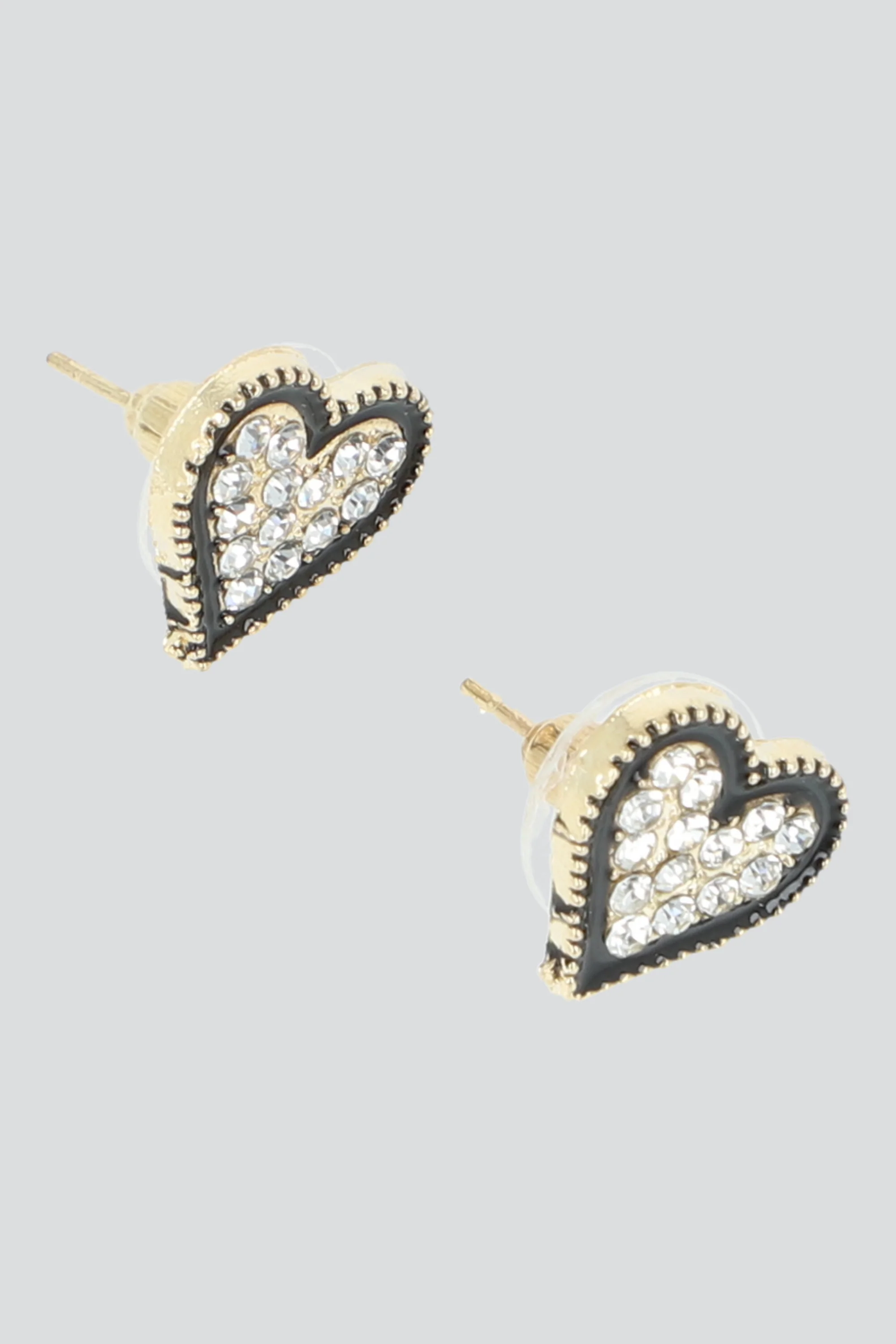 Aretes corazón brillos - Image 2