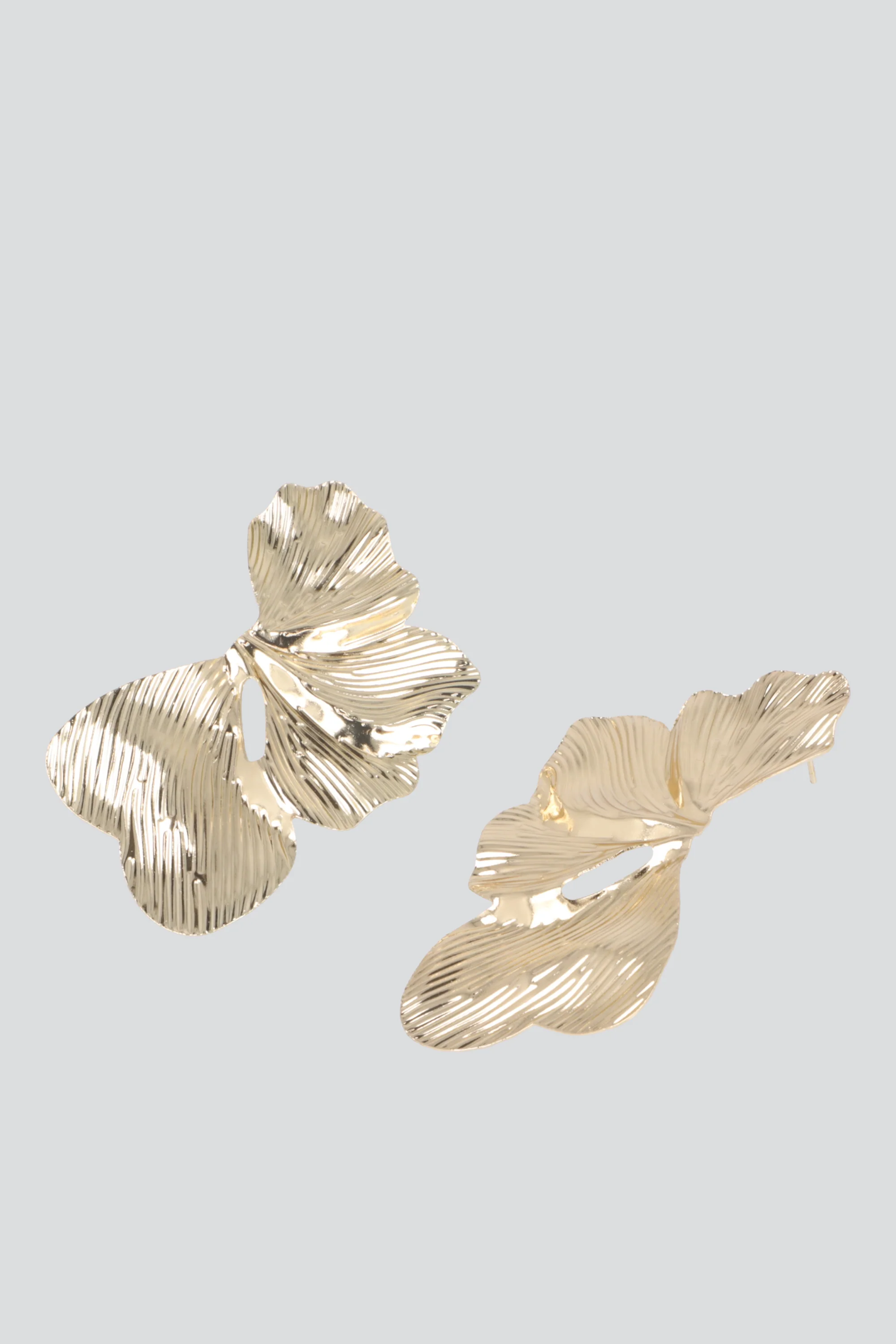 Aretes petalos metal - Image 2