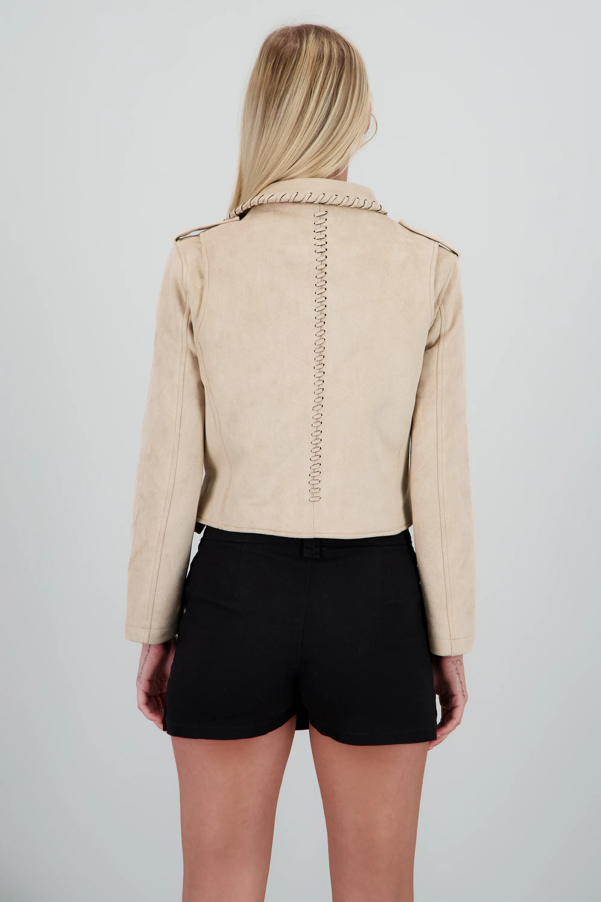 Biker cruzada suede - Image 4