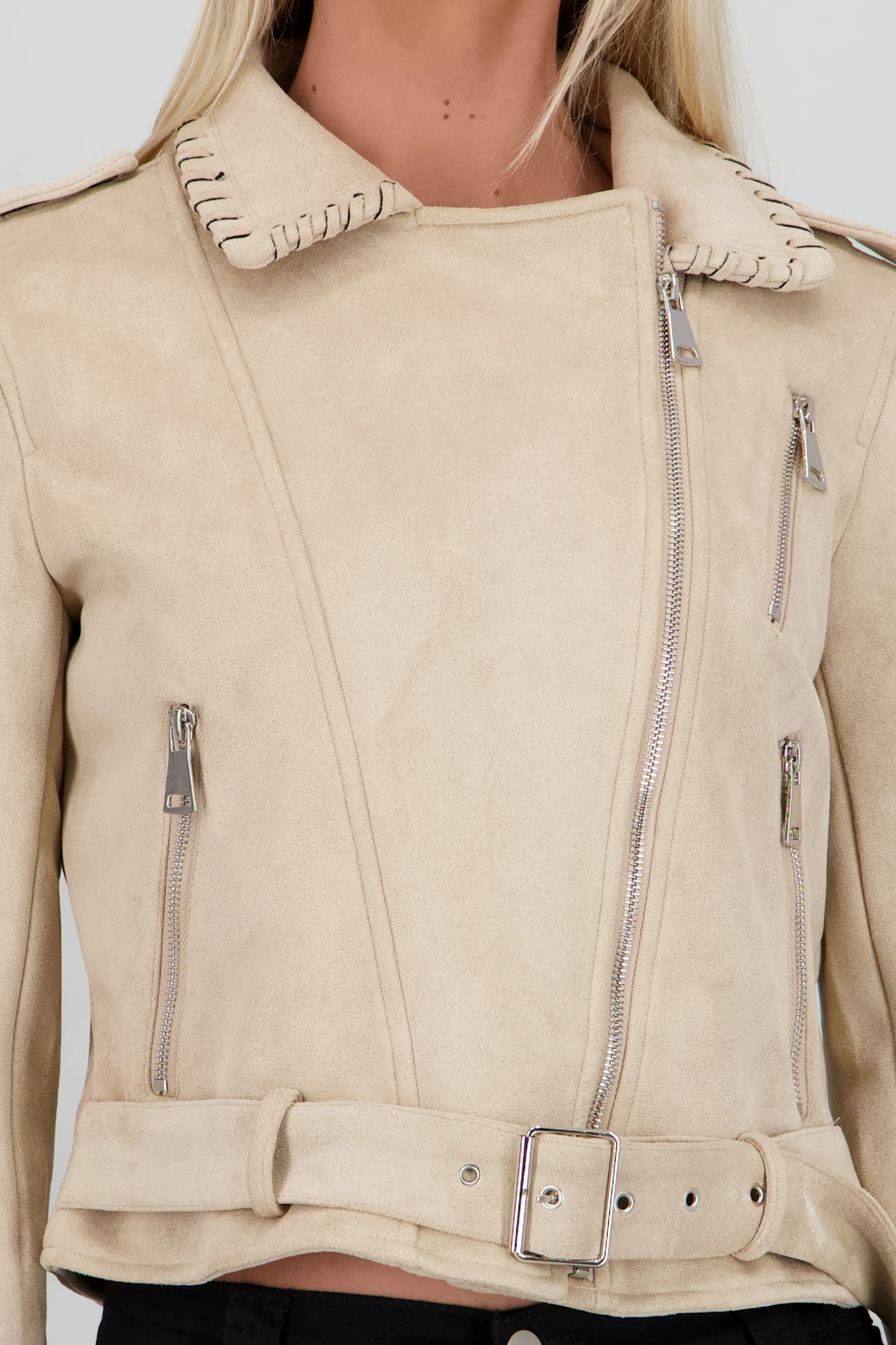 Biker cruzada suede - Image 5