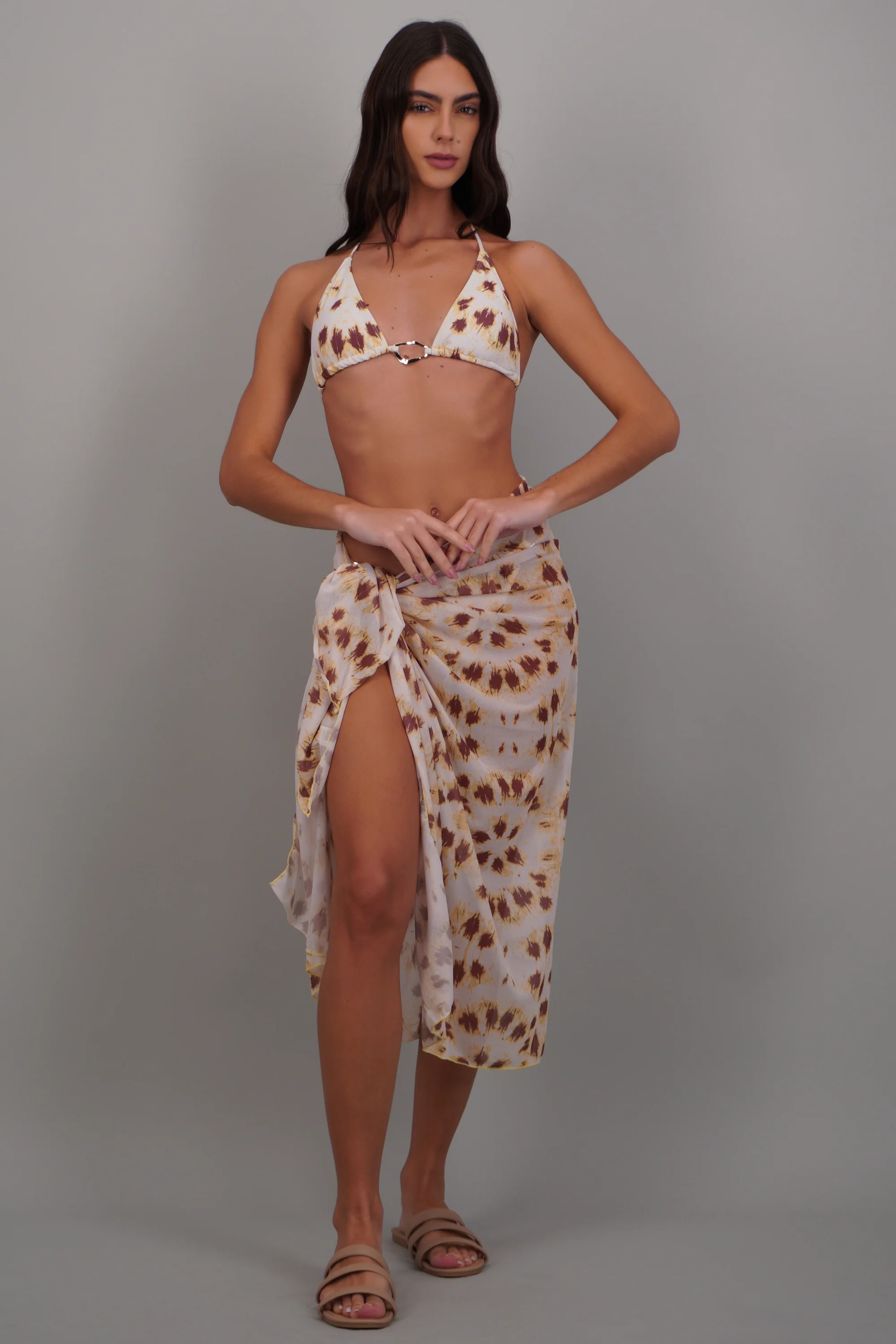 Bikini tres piezas estampado degradado