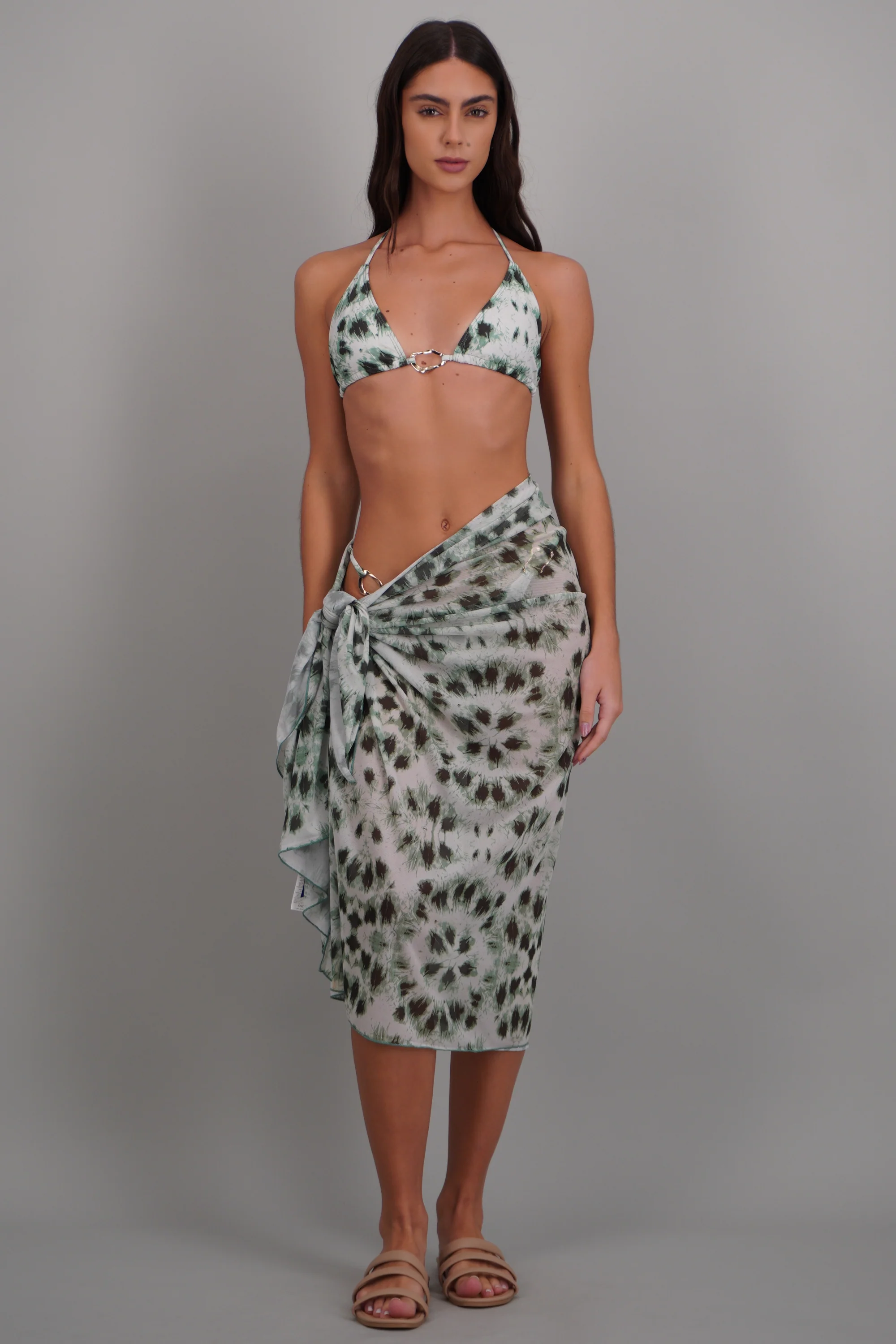 Bikini tres piezas estampado degradado