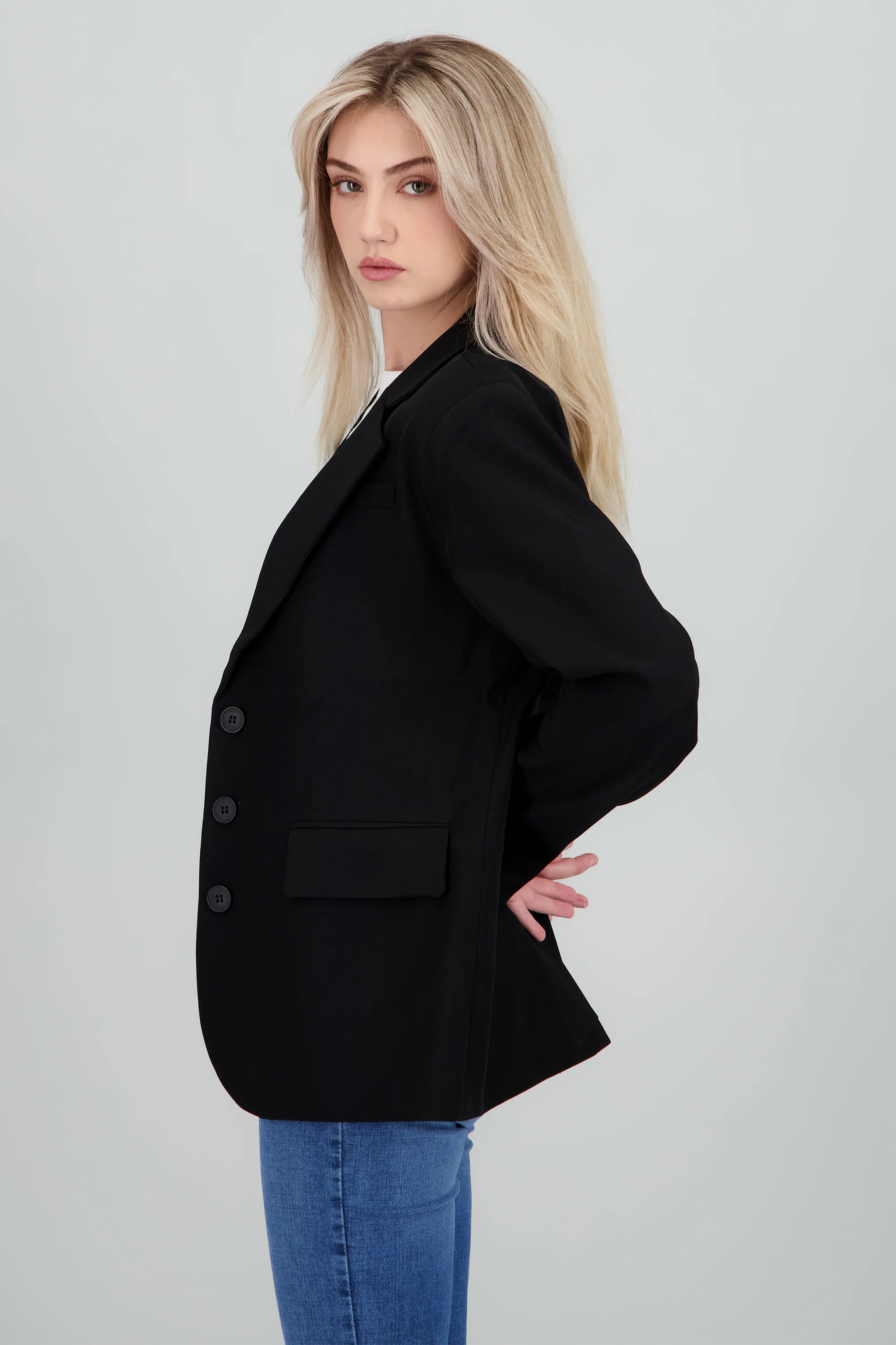 Blazer liso oversized - Image 2