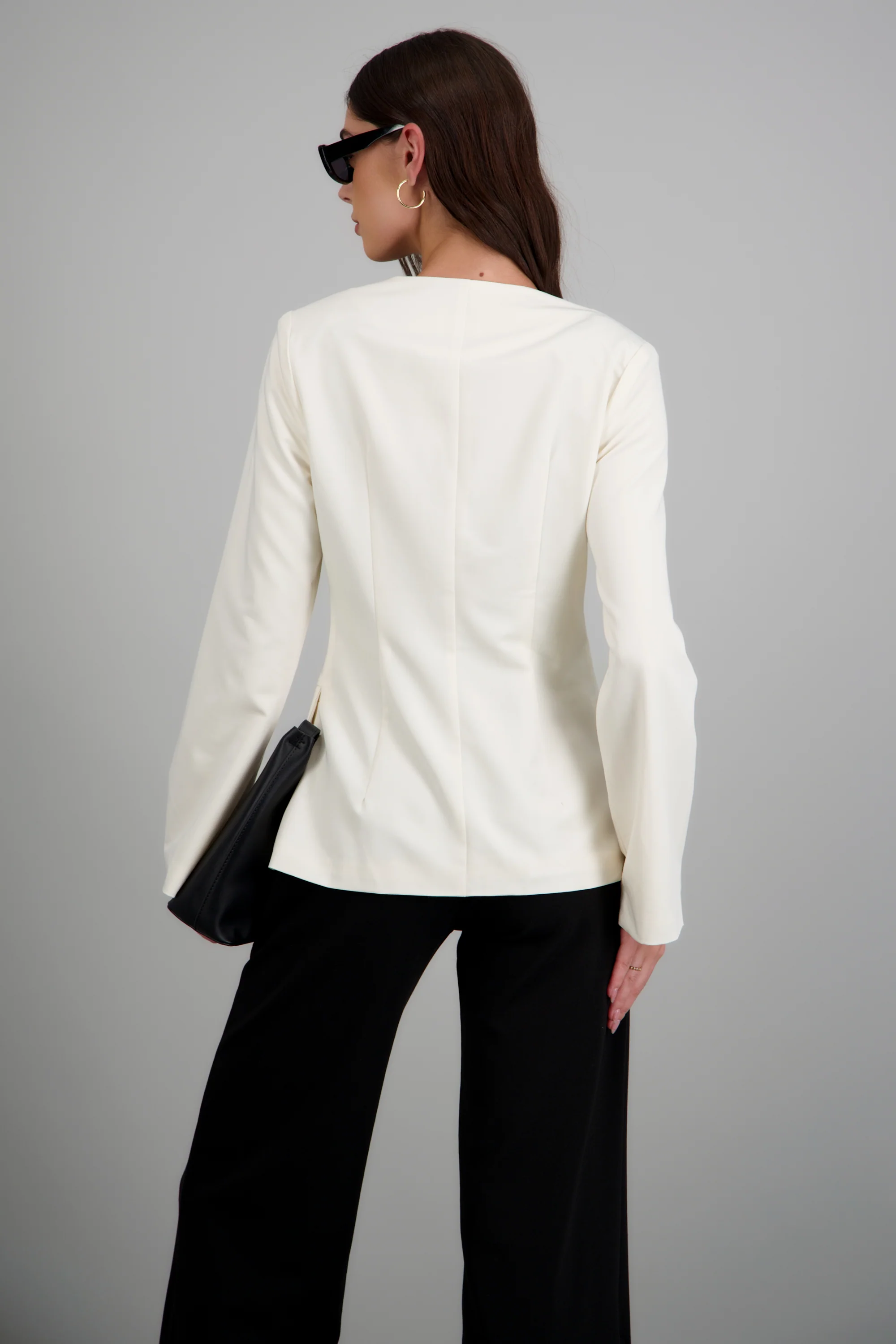Blazer sin solapa liso - Image 4