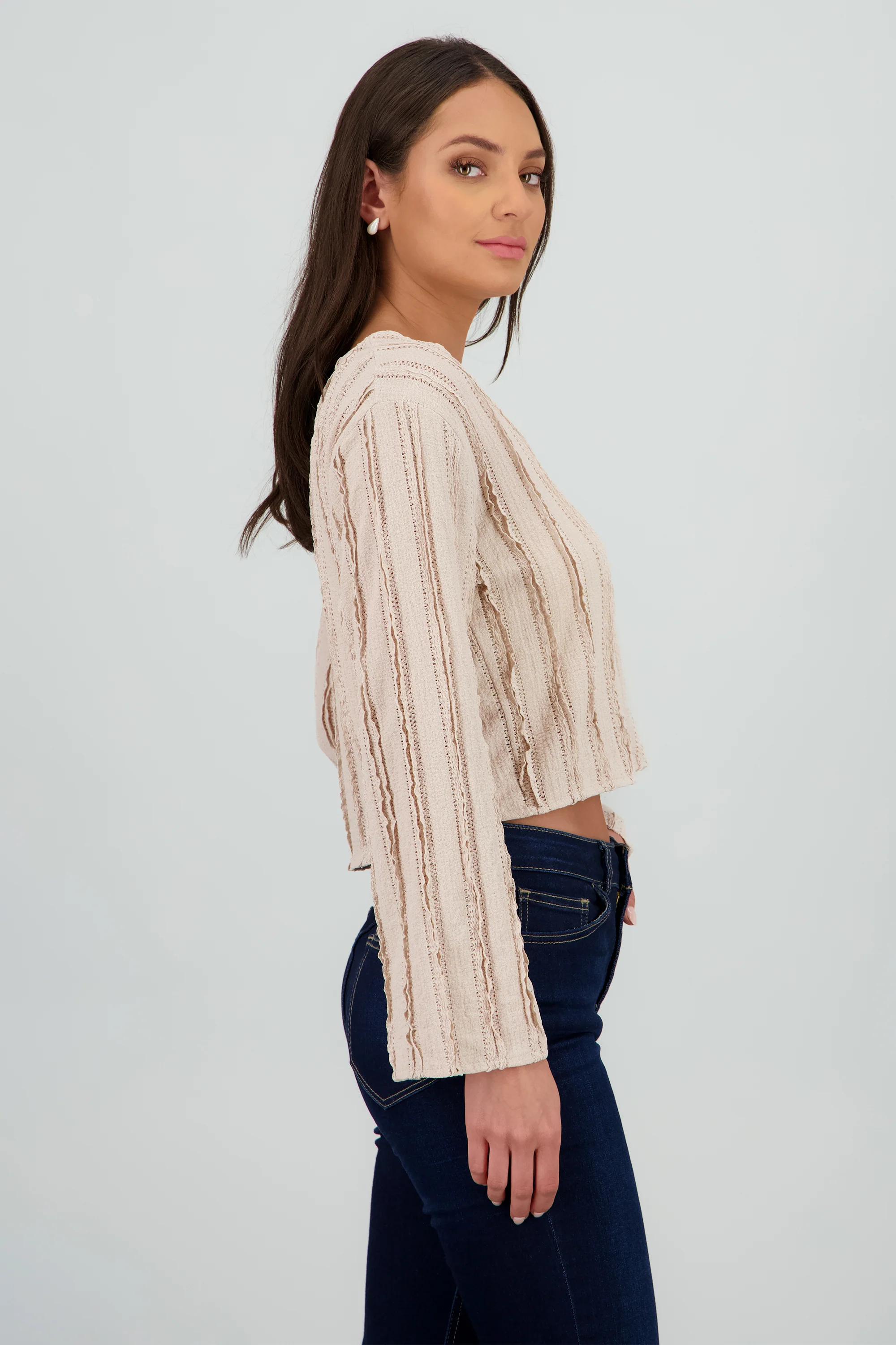 Blusa con textura detalle amarre - Image 3