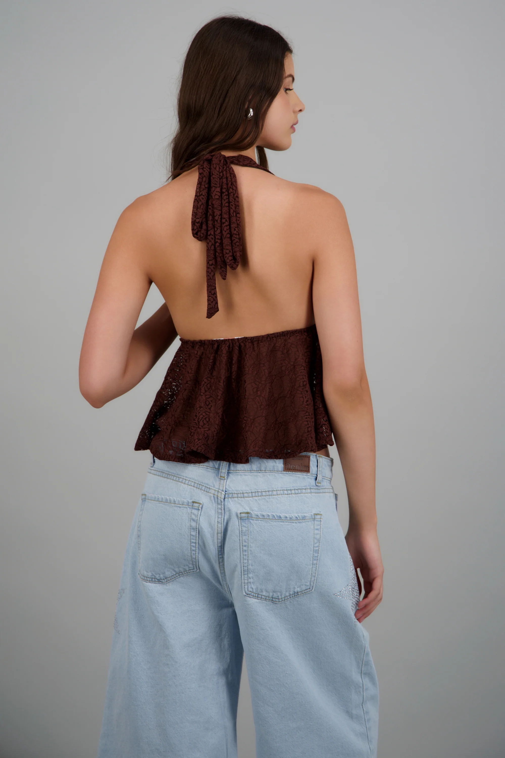 Blusa de encaje halter - Image 4