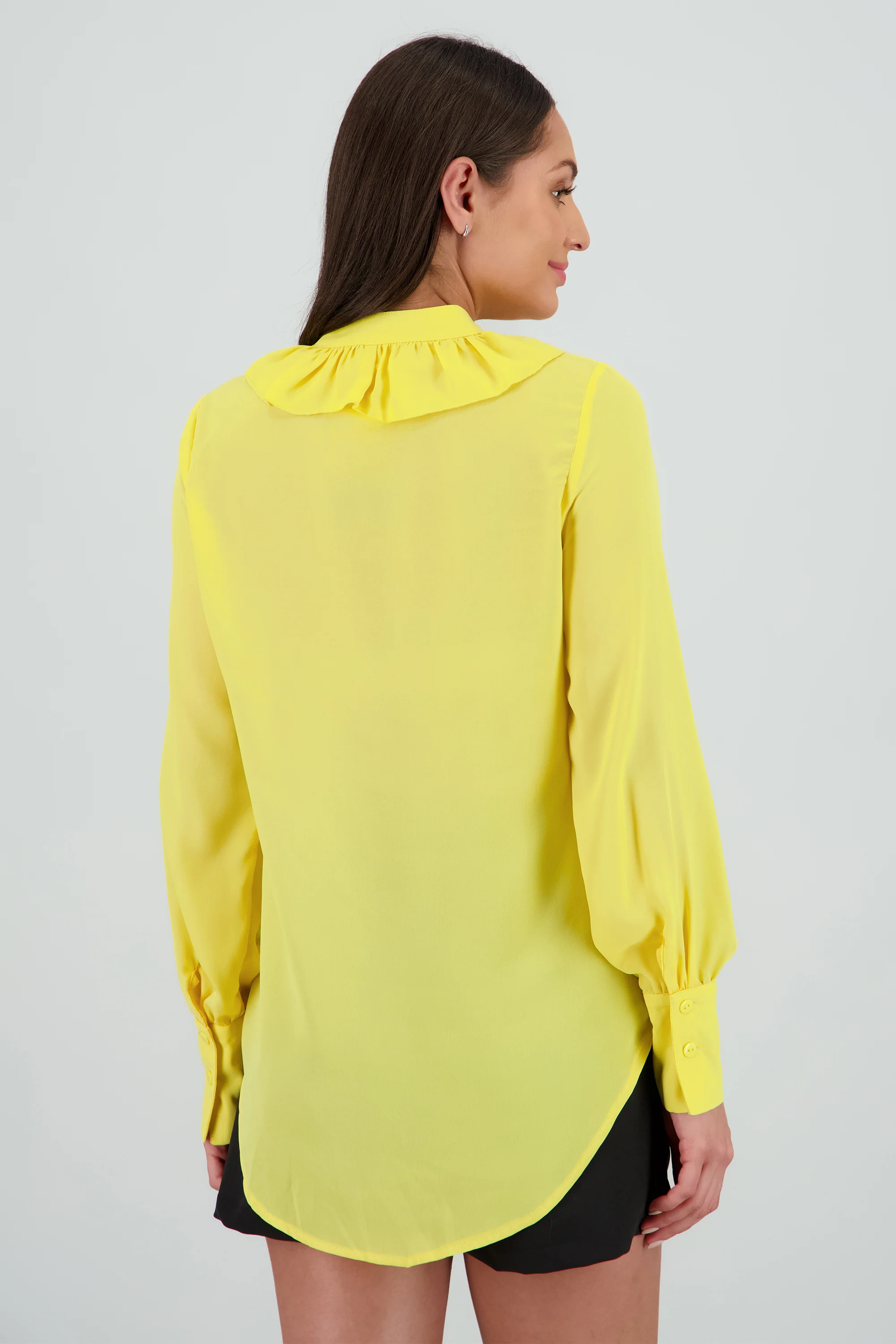 Blusa manga larga boho escote en v - Image 4