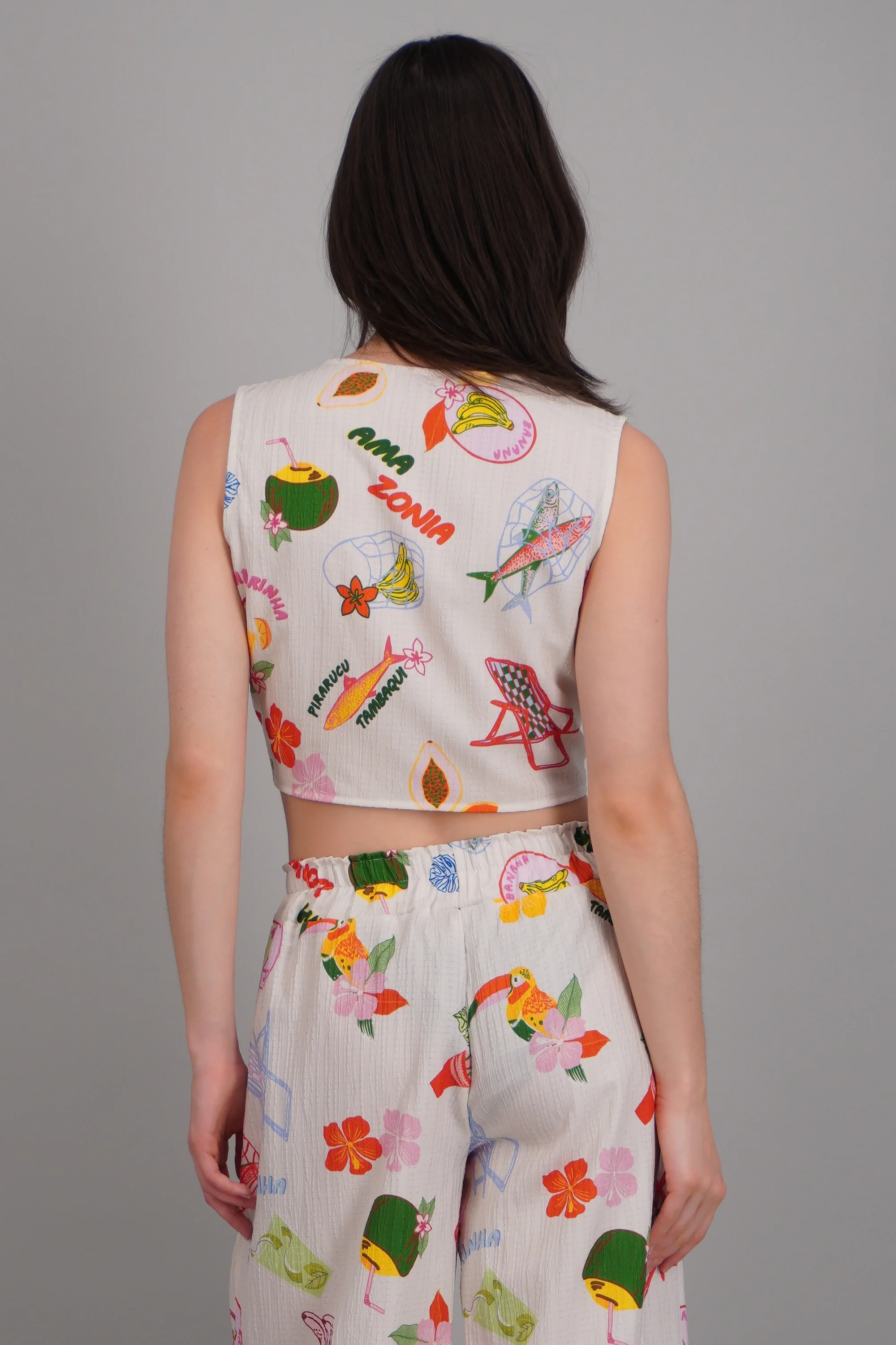 Blusa nudo estampado playa - Image 4