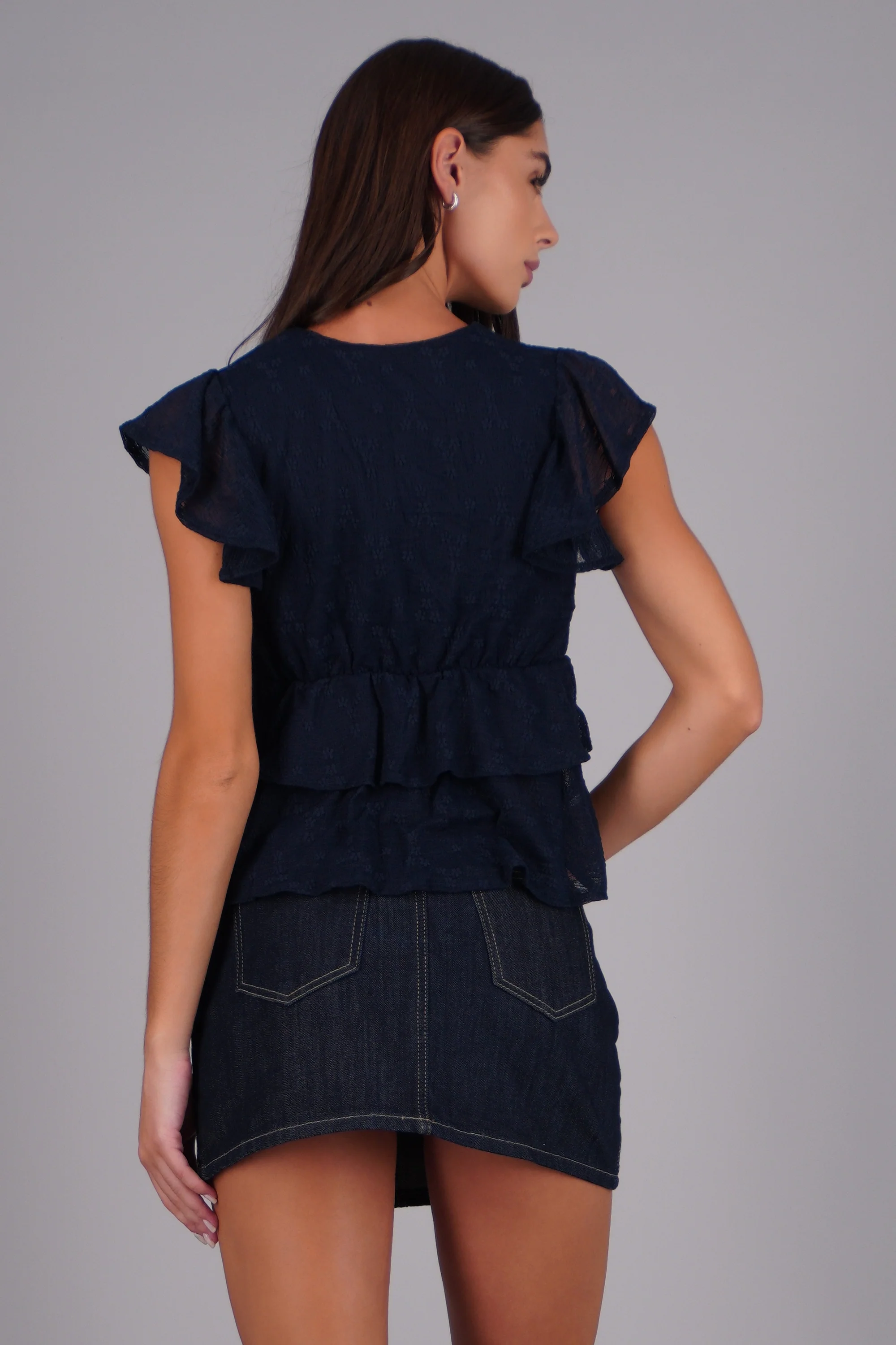 Blusa olanes encaje flores - Image 4