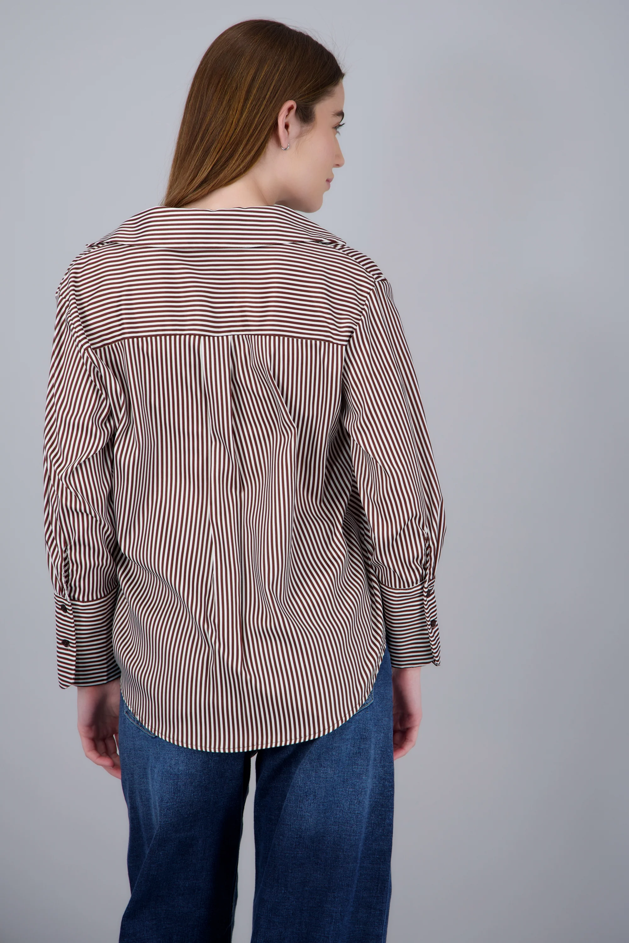 Blusa satin rayas manga larga Hypsters - Image 4