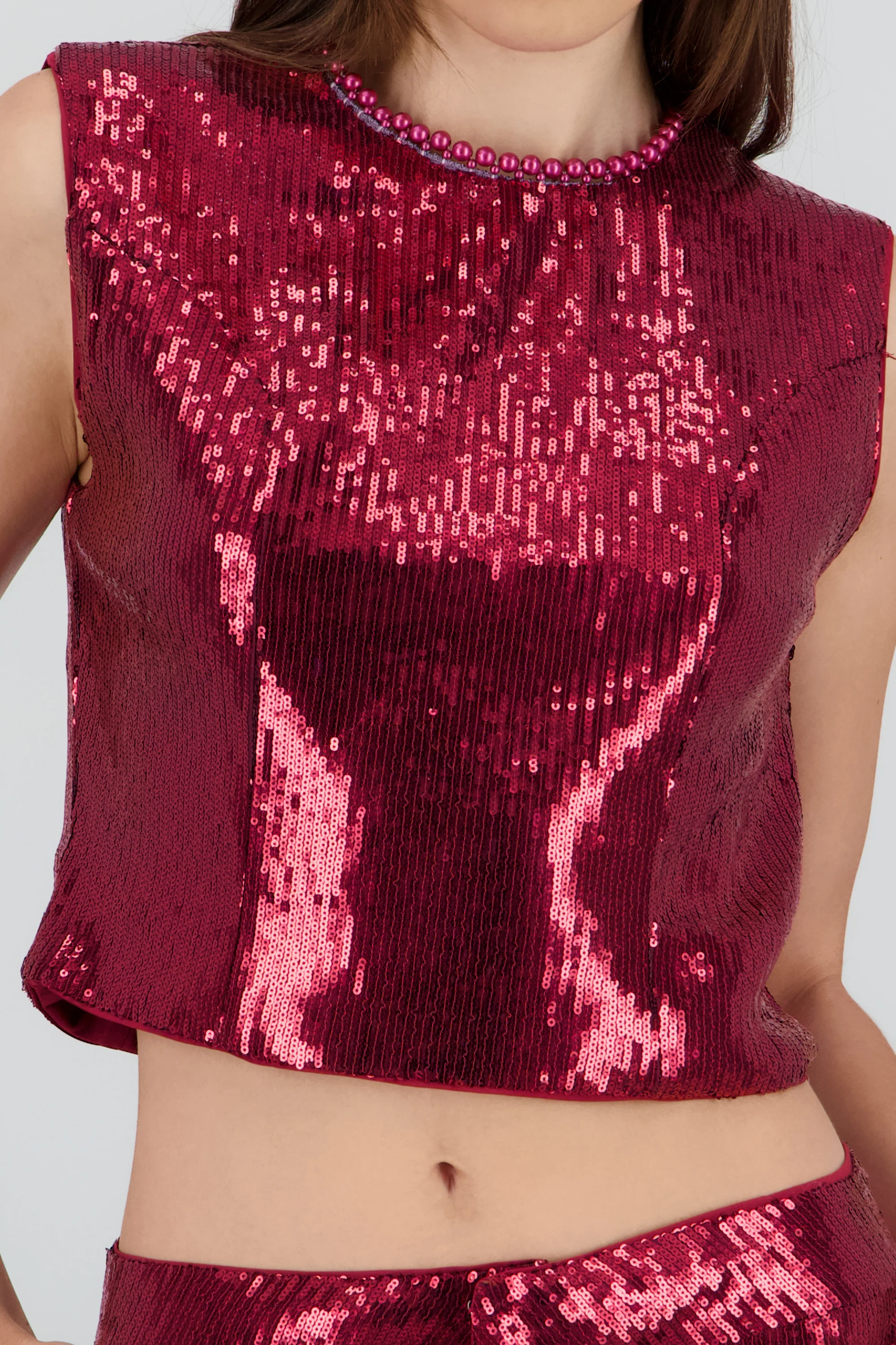 Blusa sin mangas de lentejuela - Image 5