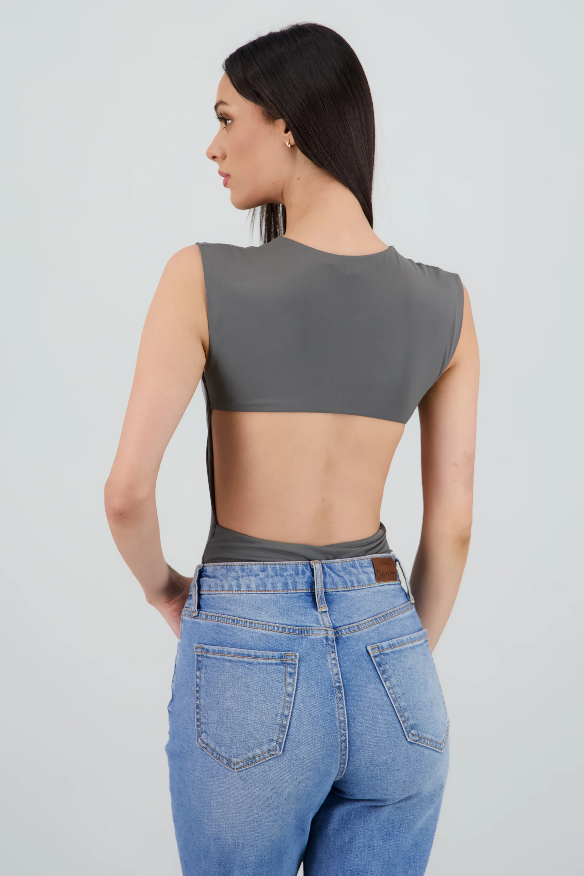 Body cuello redondo sin mangas escote espalda - Image 3