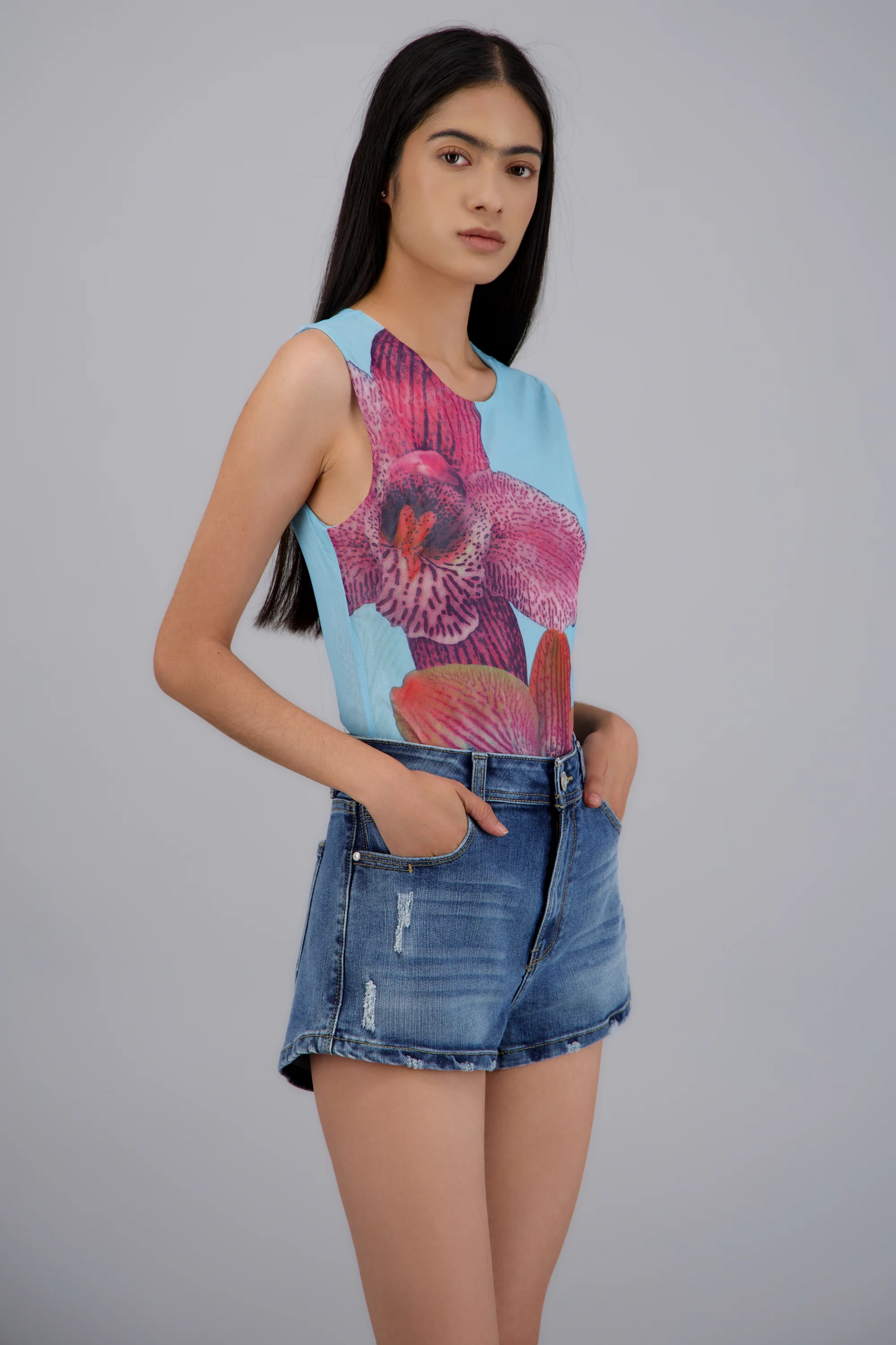 Body sin mangas maxi flores - Image 2