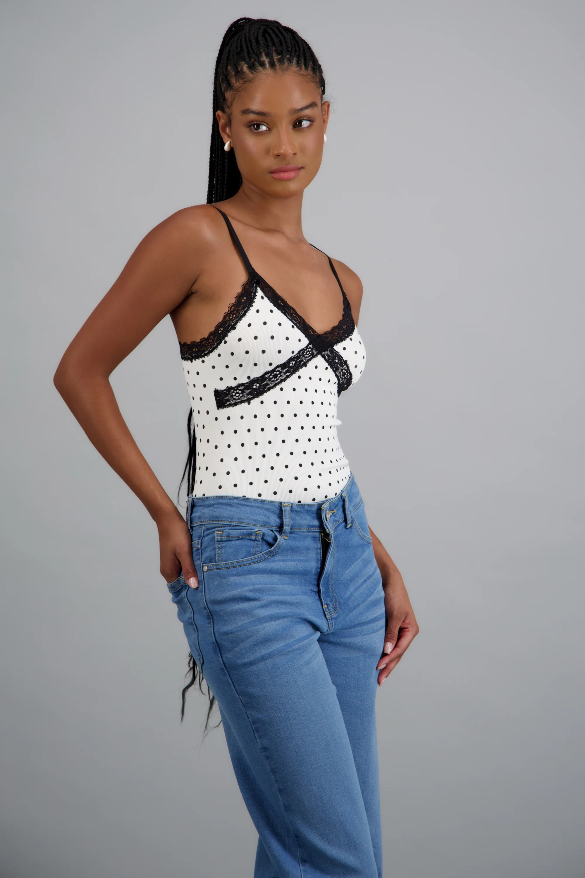 Bodysuit detalle encaje polka dots - Image 2