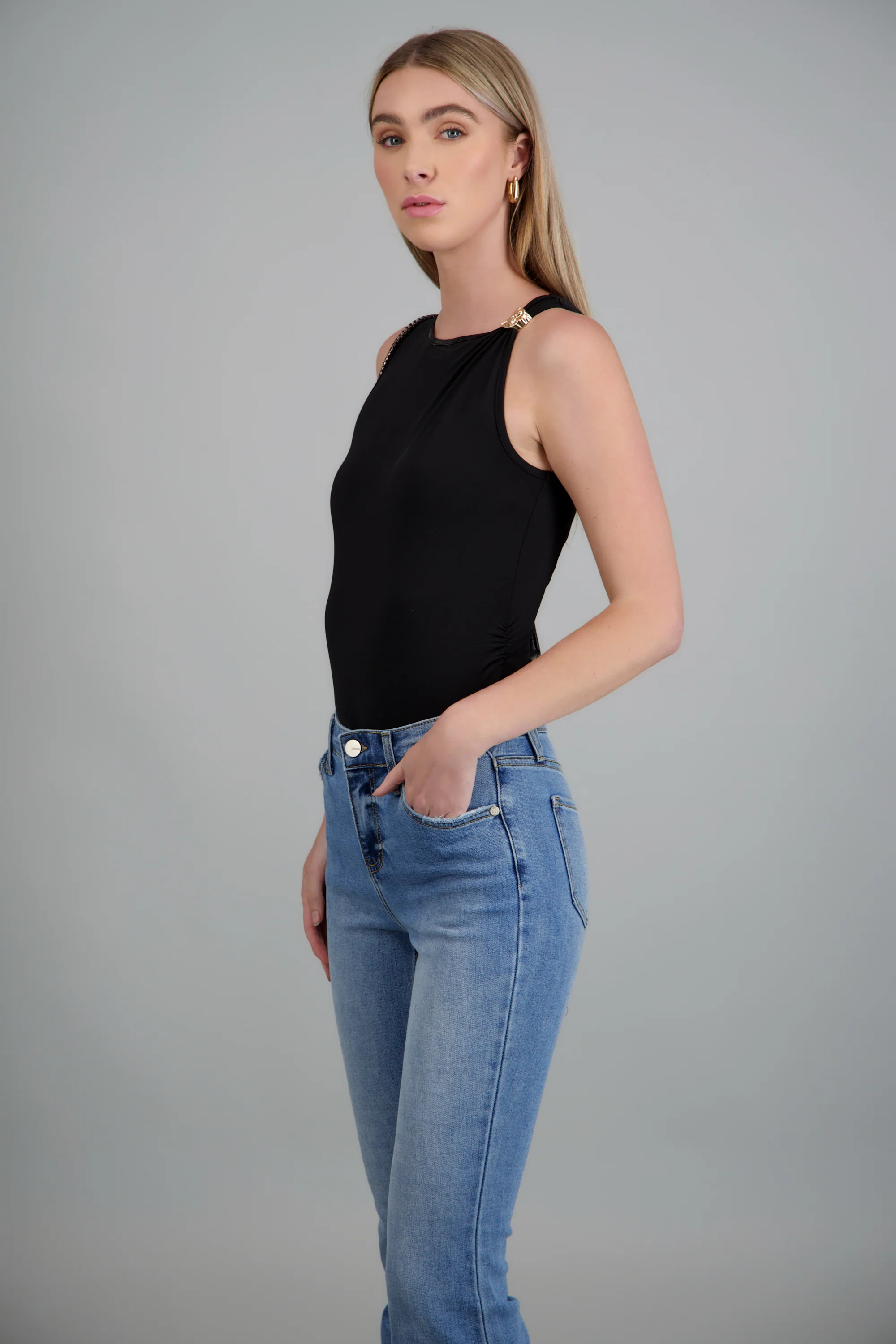 Bodysuit detalle metalico en hombro - Image 2