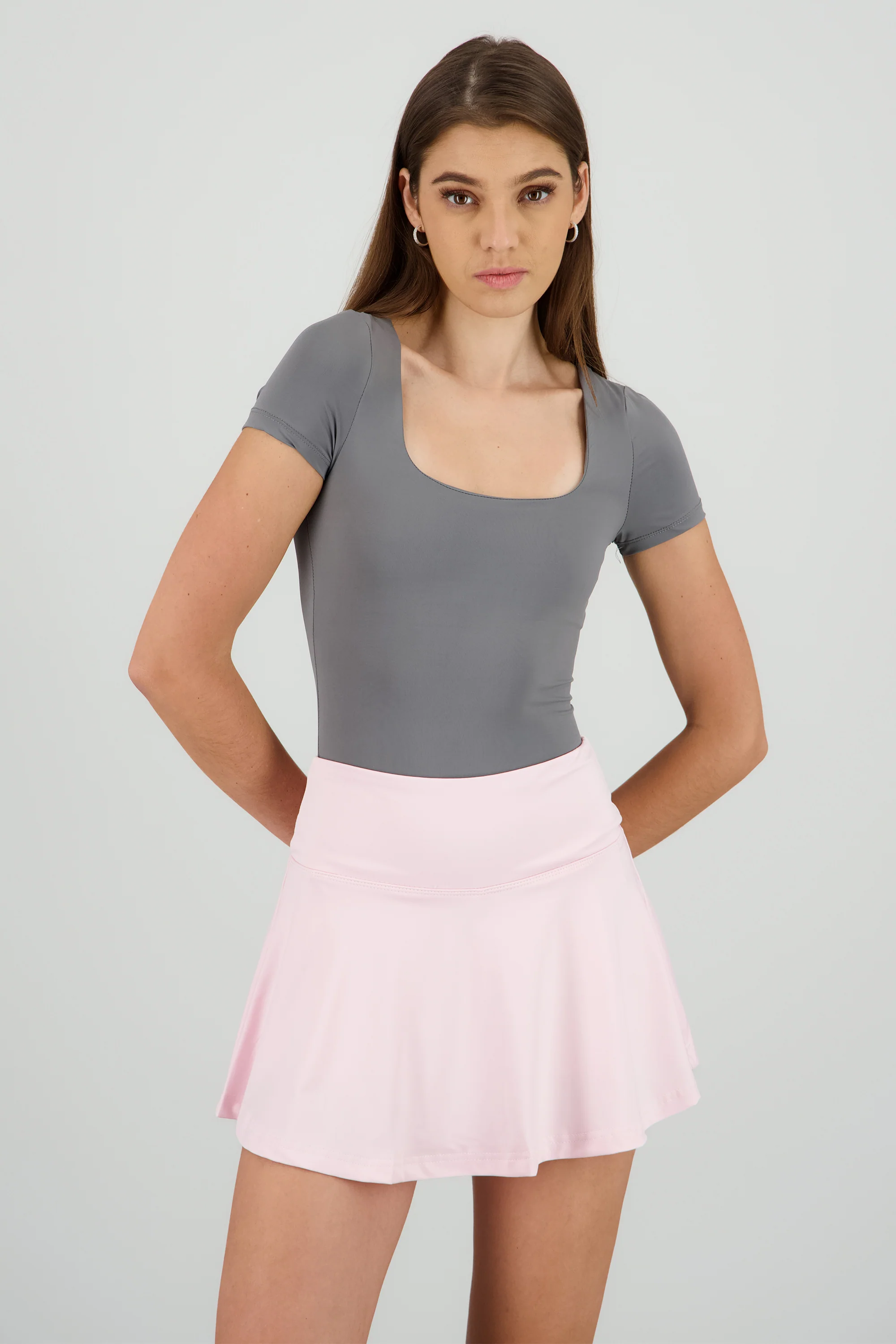 Bodysuit escote cuadrado doble tela - Image 2