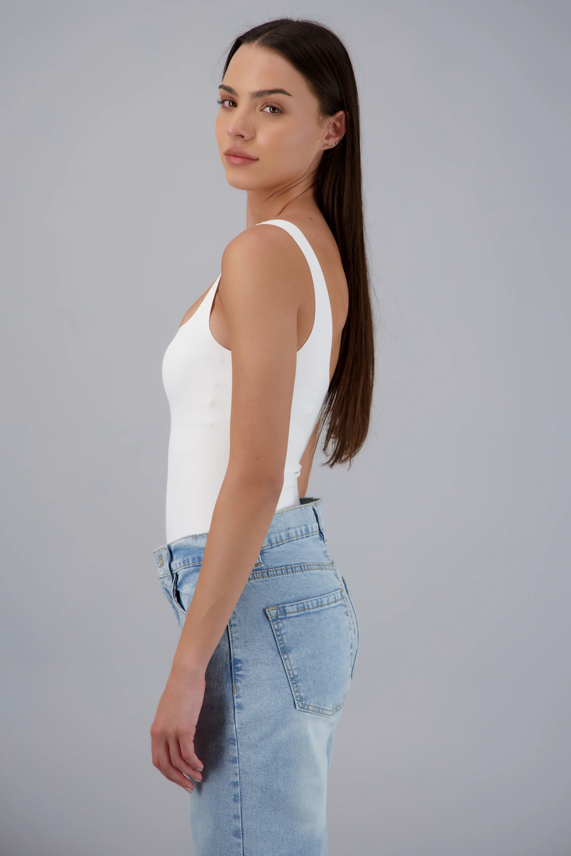 Bodysuit liso de tirantes - Image 2
