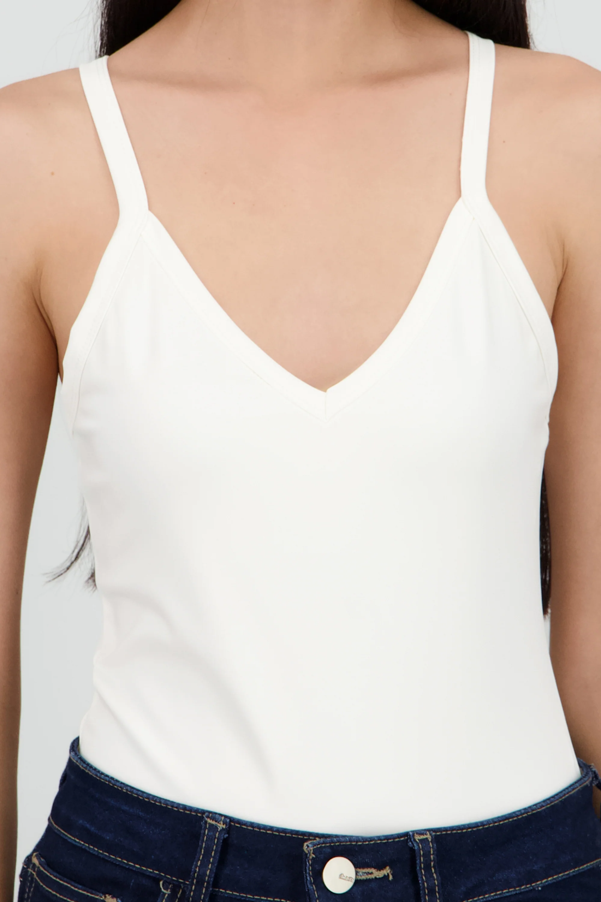 Bodysuit liso escote en v - Image 5