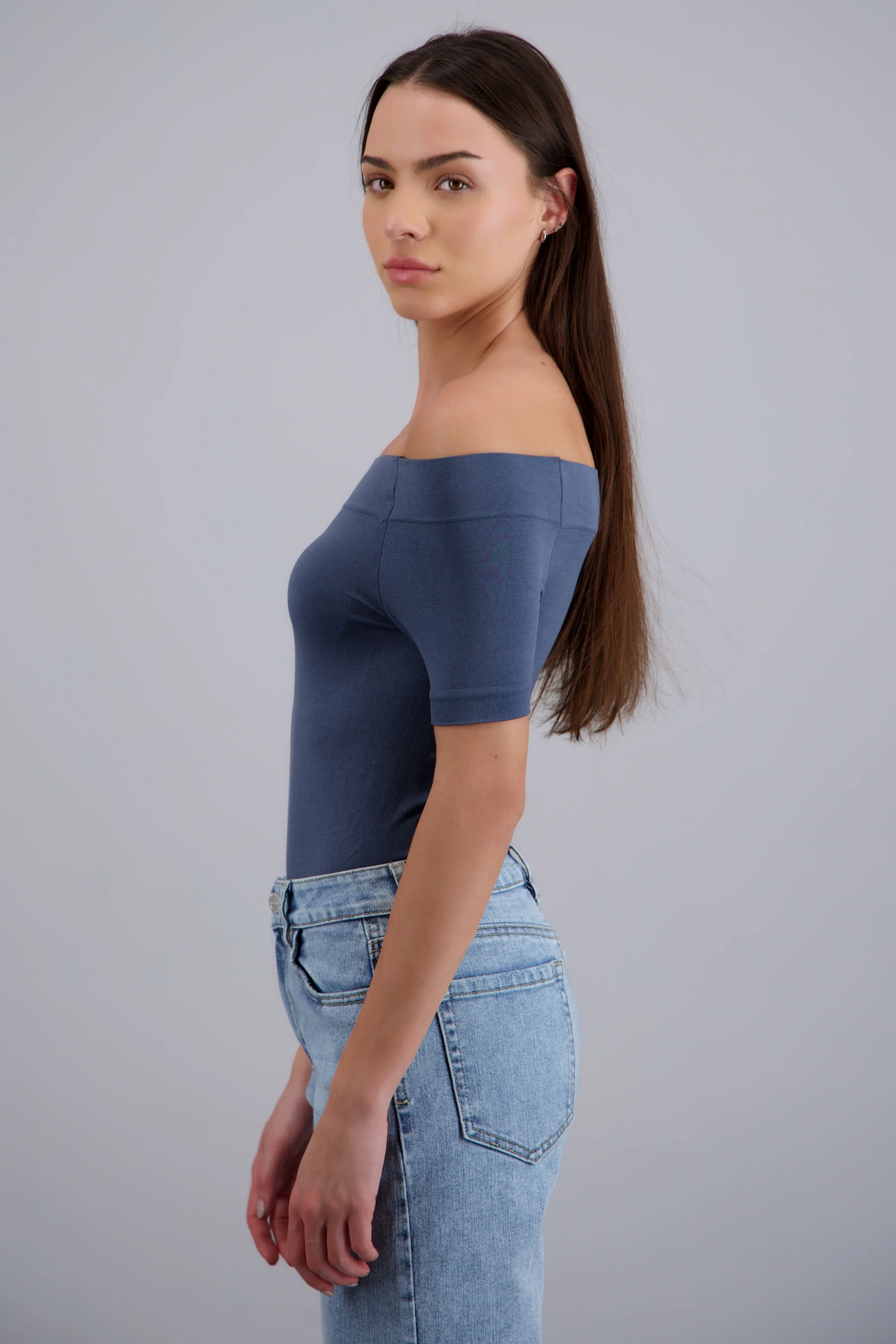 Bodysuit Liso Hombros Descubiertos - Image 2