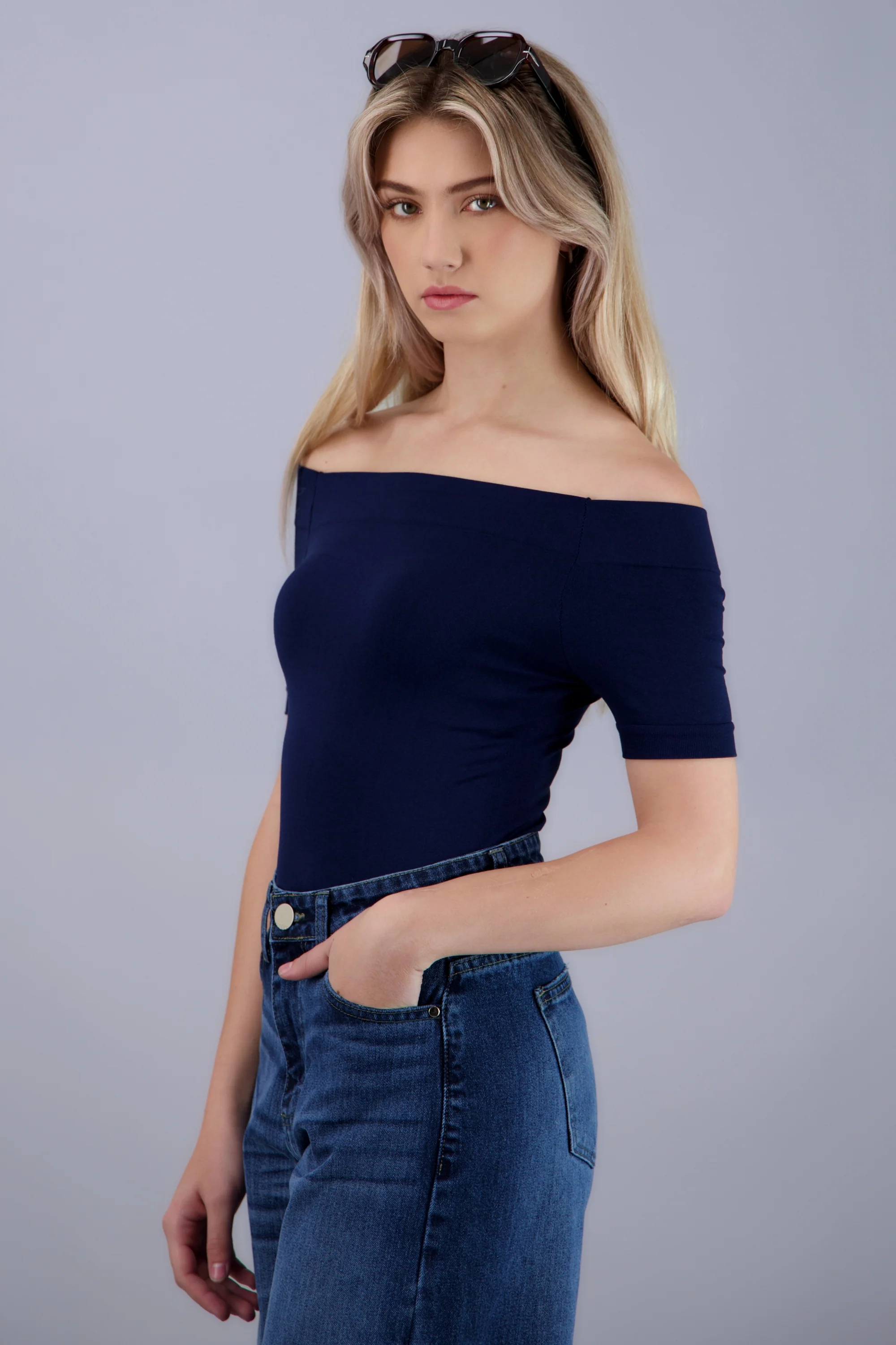 Bodysuit Liso Hombros Descubiertos - Image 2