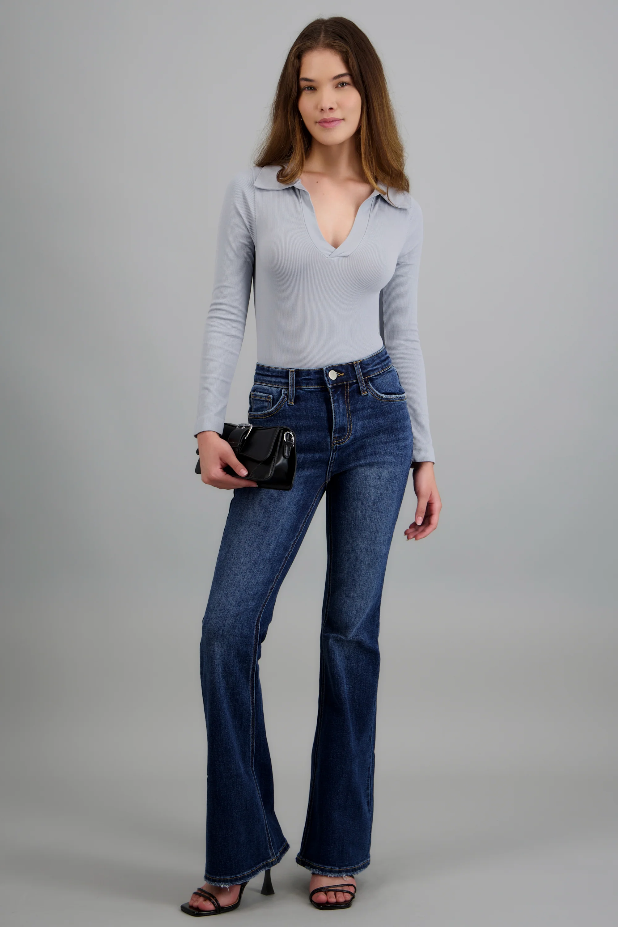 Bodysuit manga larga seamless liso - Image 2