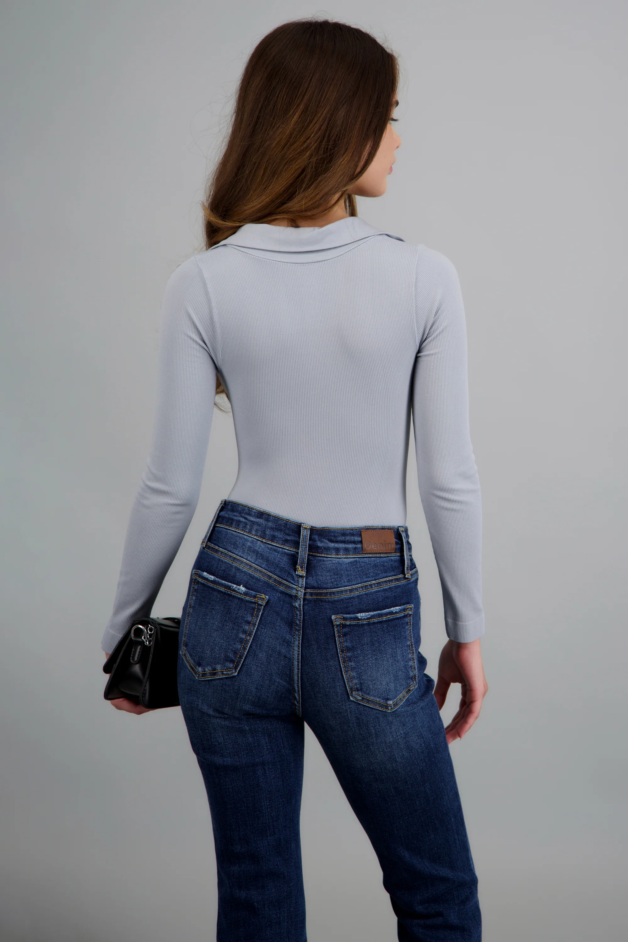 Bodysuit manga larga seamless liso - Image 4