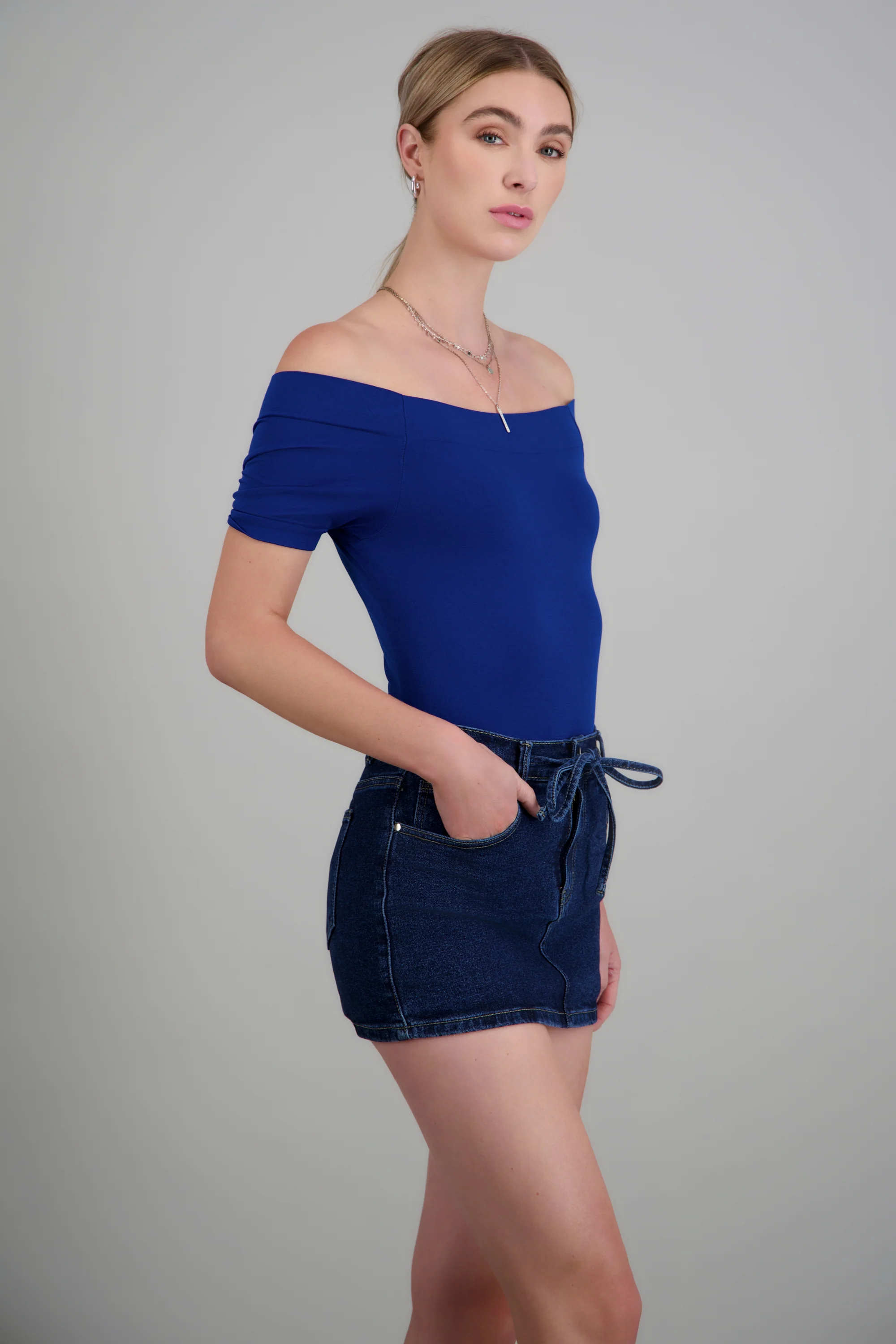 BODYSUIT OFF SHOULDER M/C - Image 2