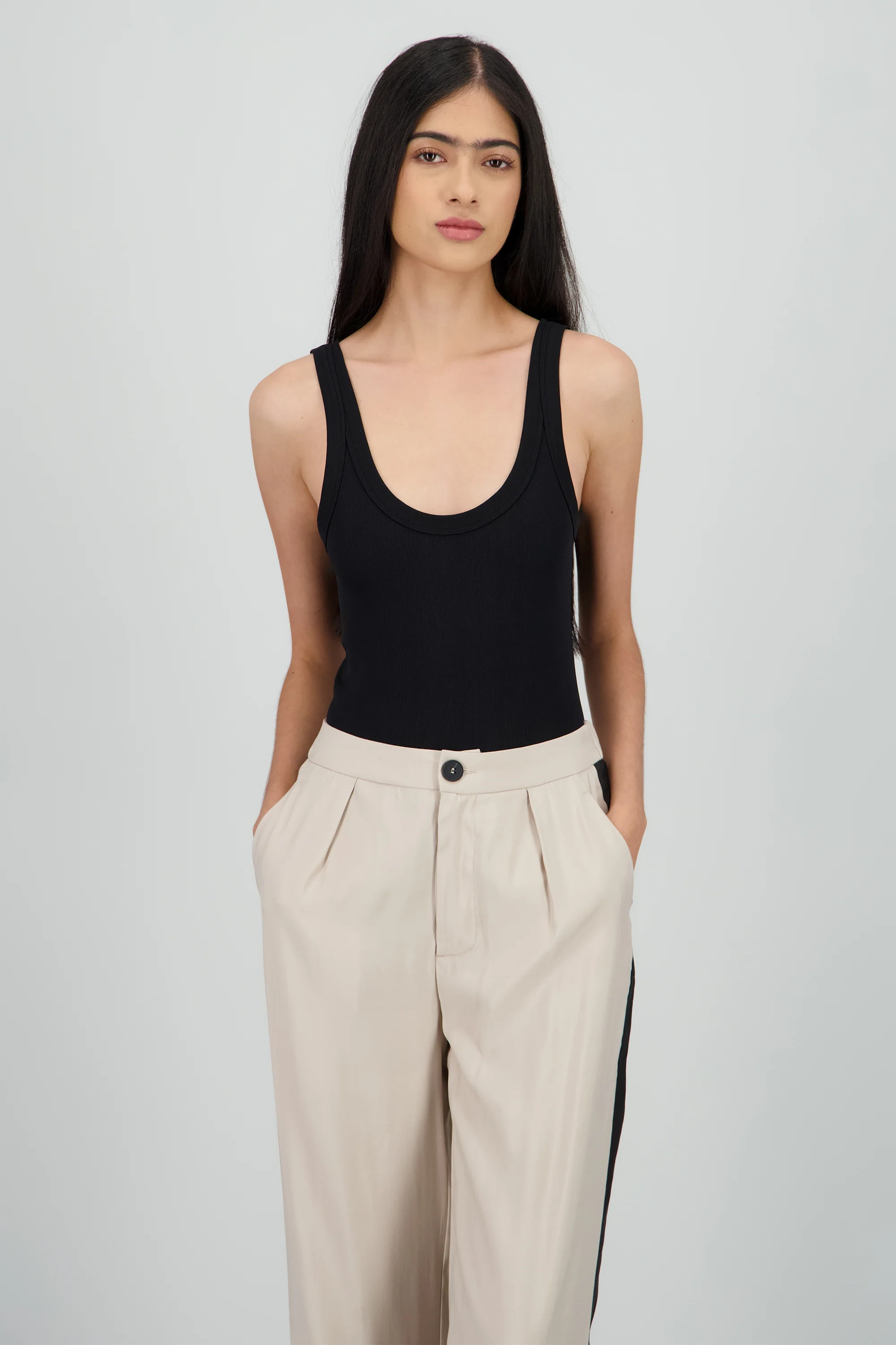 Bodysuit seamless rib