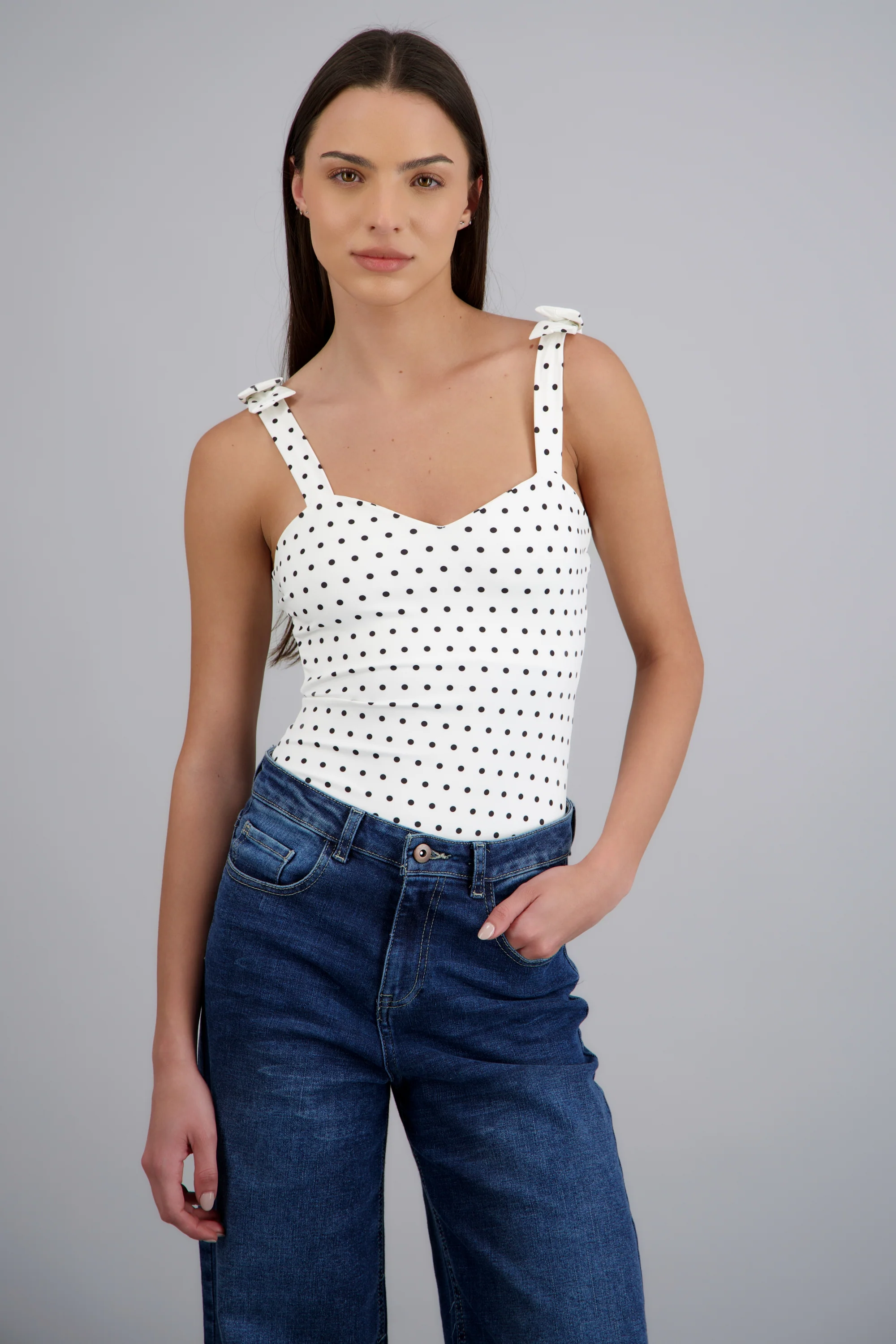 bodysuit tirante moños polka dots - Image 2