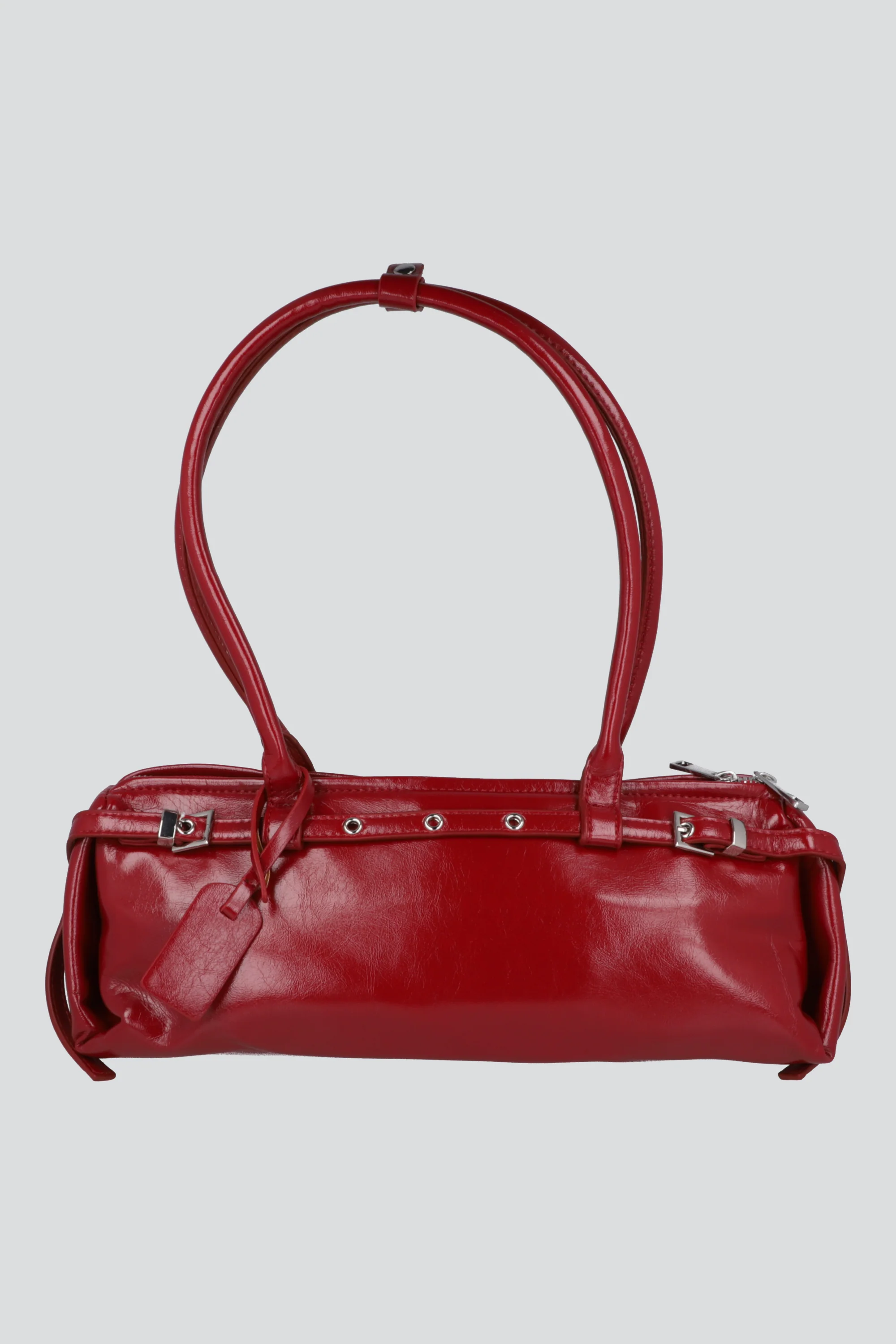 Bolsa baguette pu eyelets