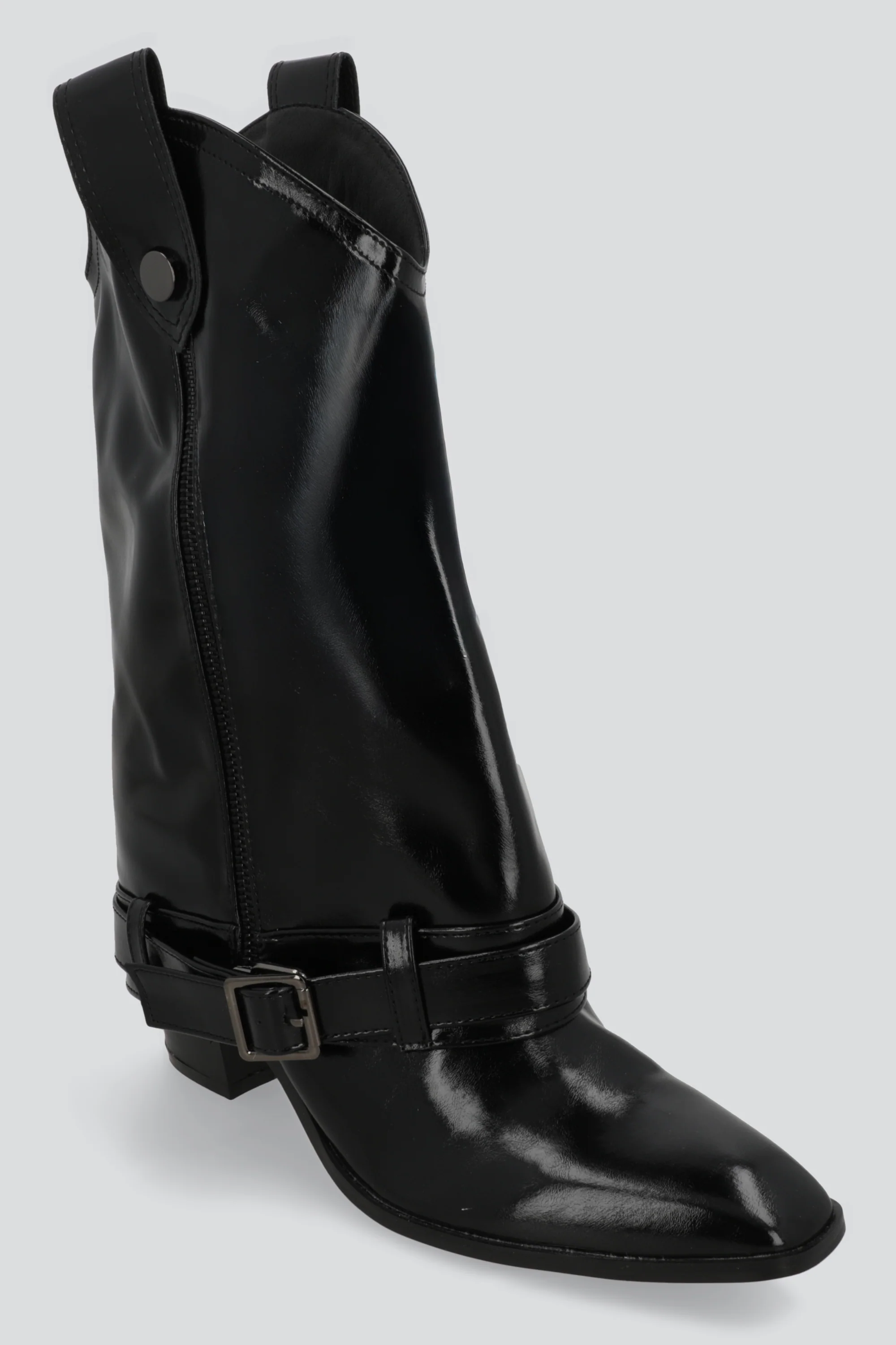 Bota funda charol detalle cinturon - Image 7