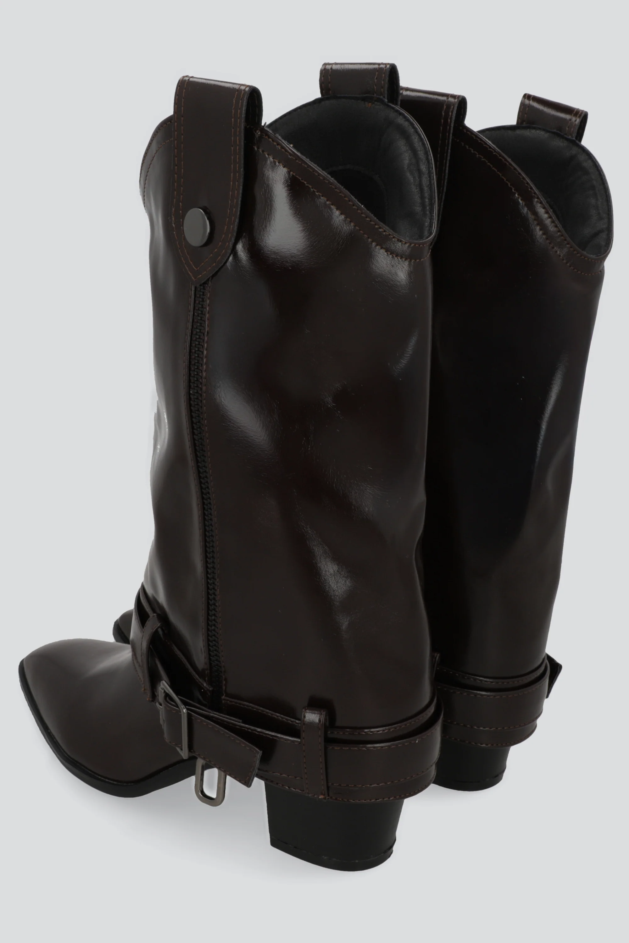 Bota funda charol detalle cinturon - Image 3