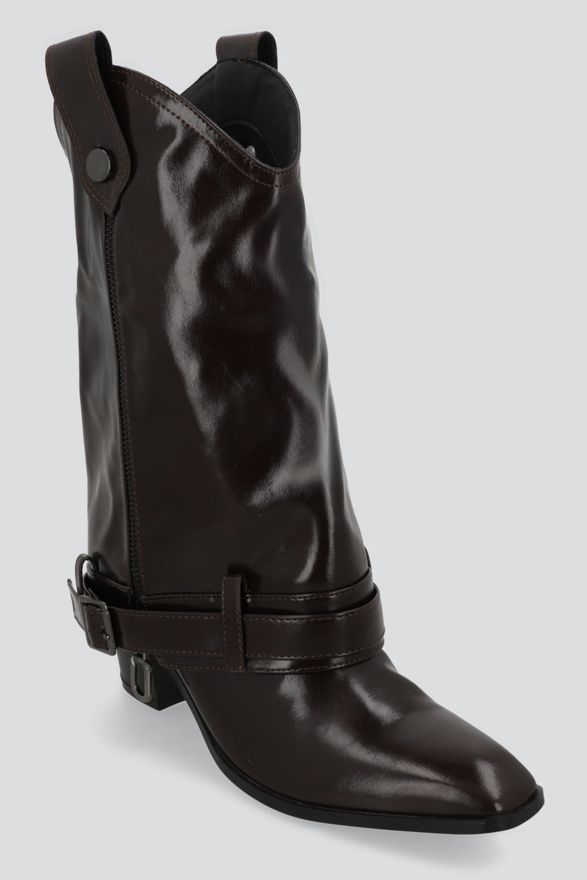 Bota funda charol detalle cinturon - Image 5