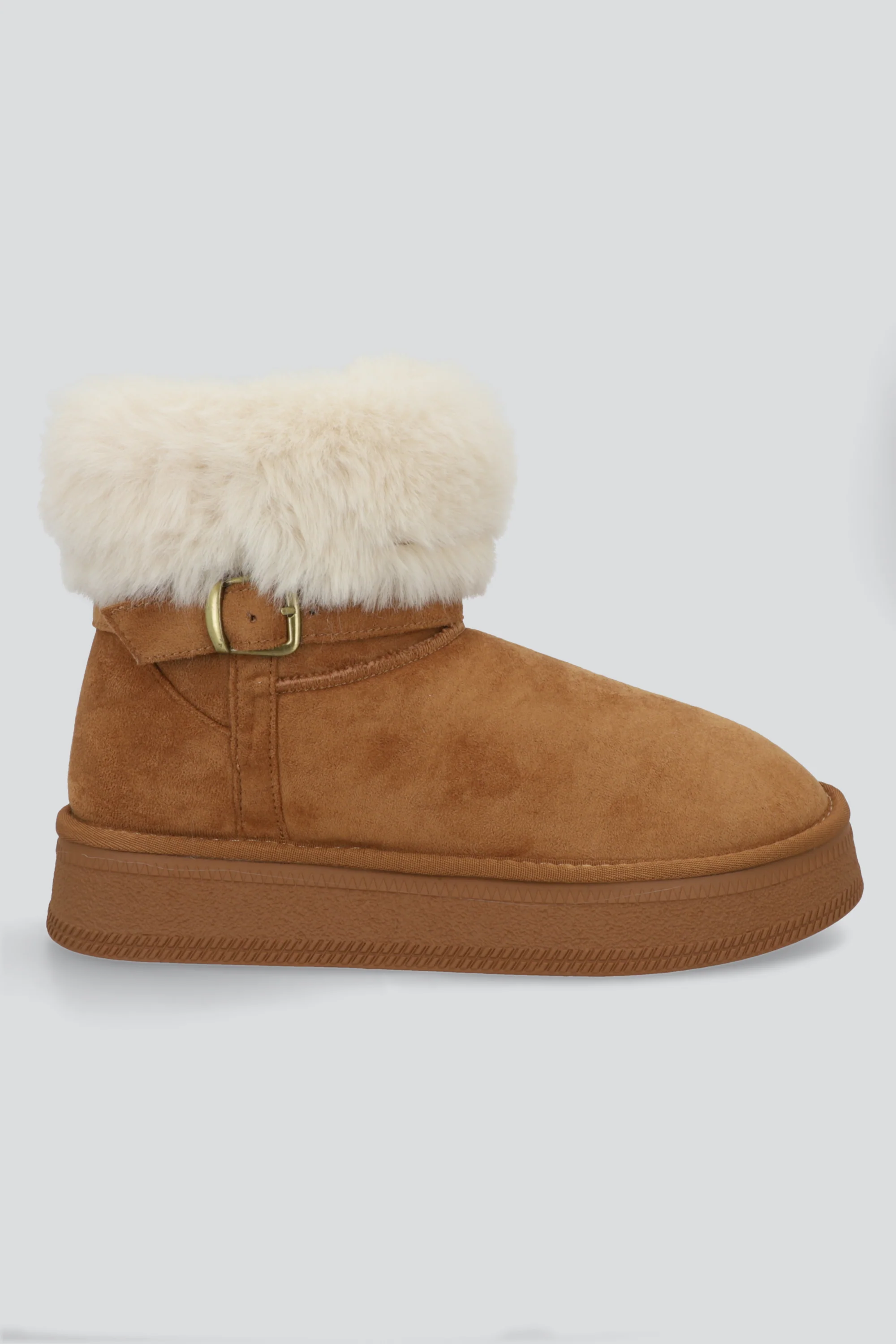Bota invierno peluche plataforma