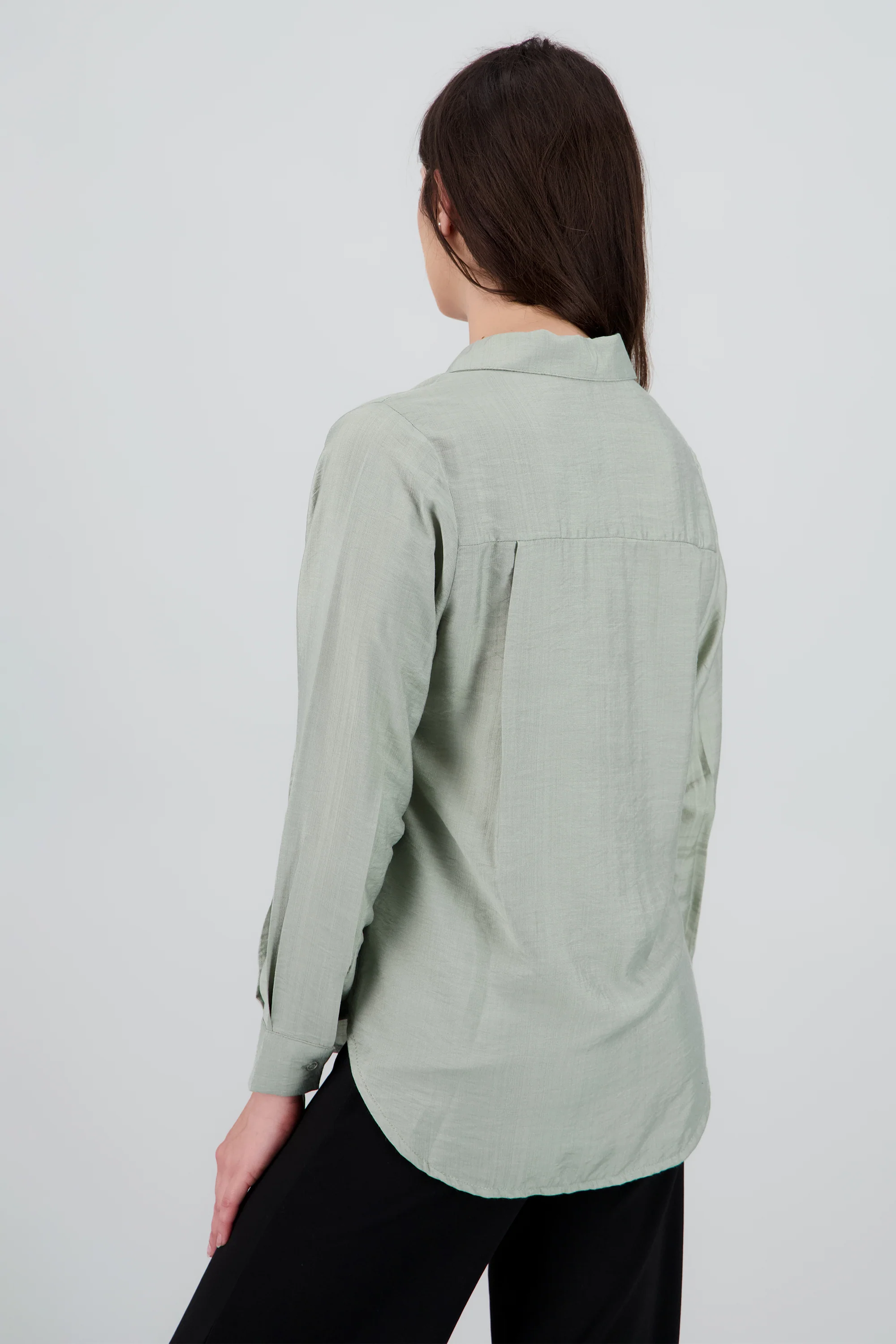 Camisa amplia lisa - Image 4