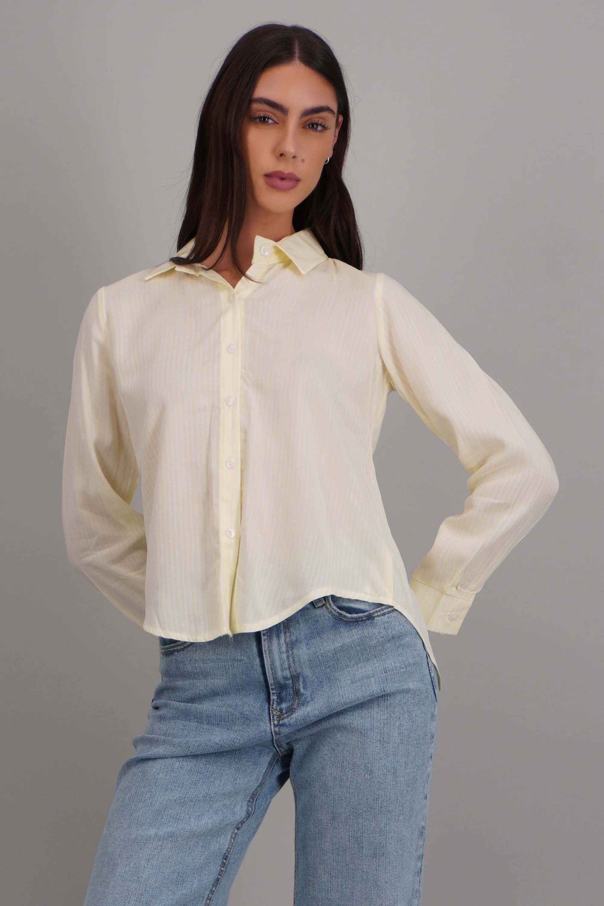 Camisa amplia rayas