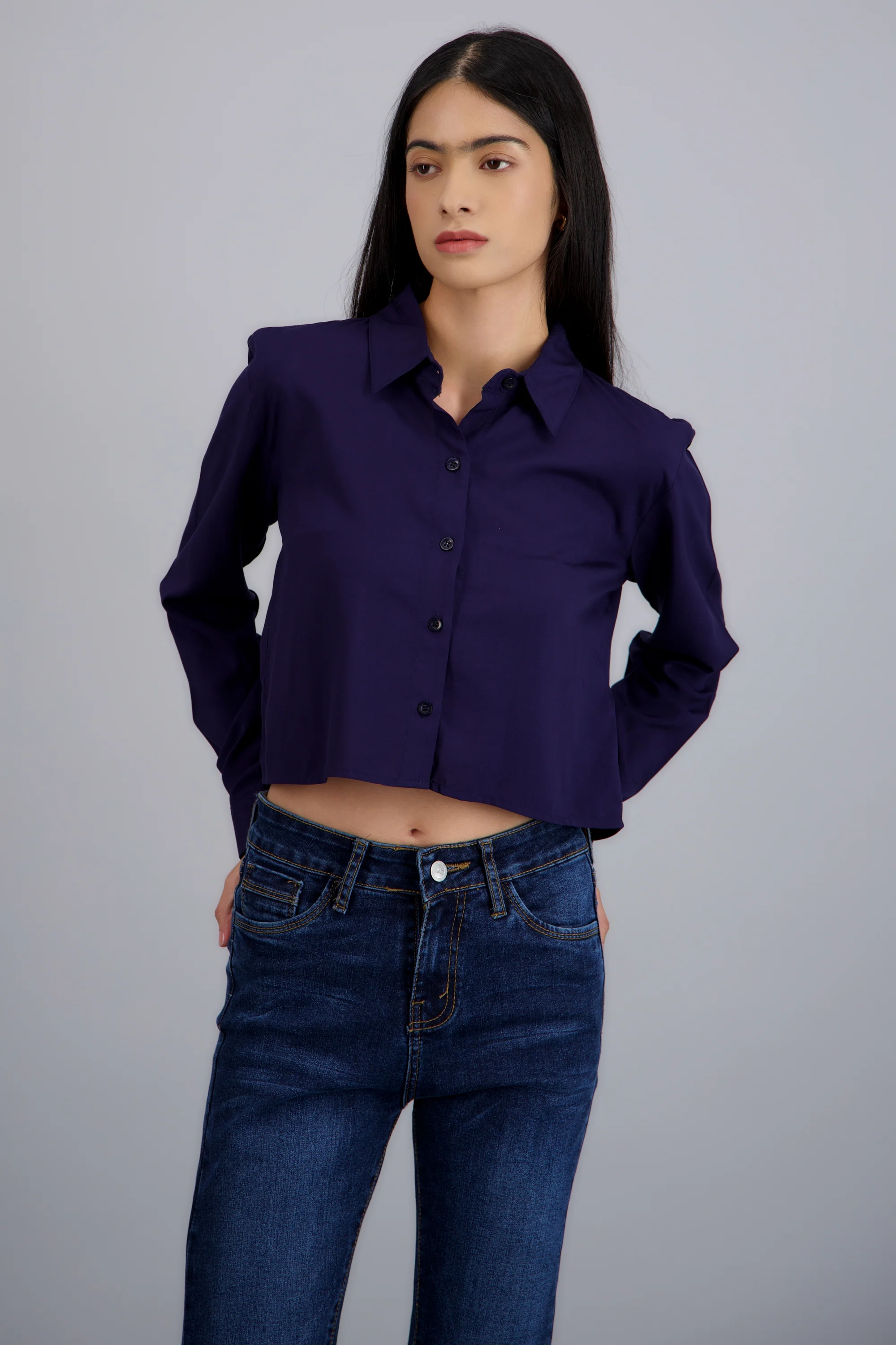 Camisa corta lisa - Image 2