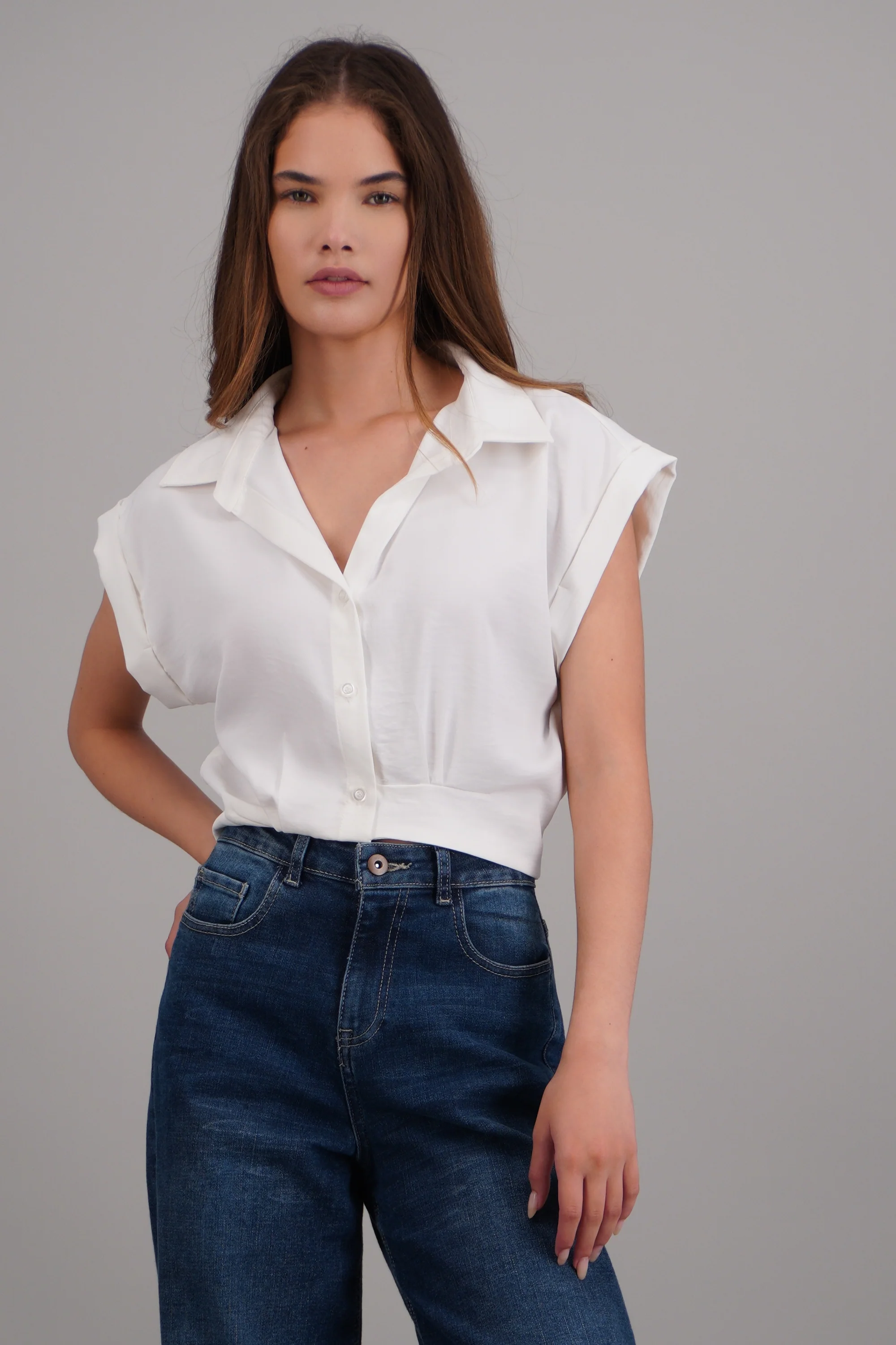camisa crop manga corta - Image 3