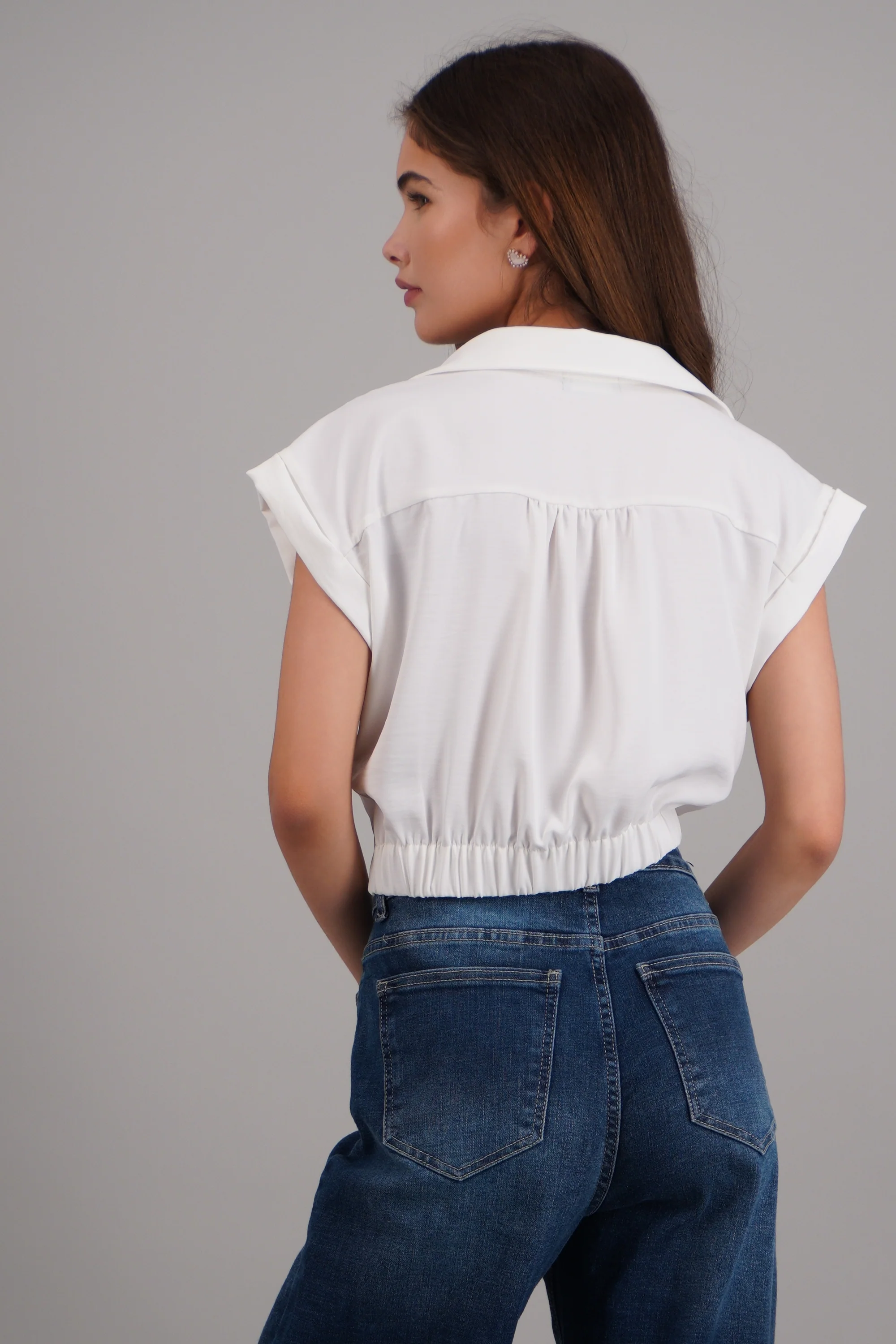 camisa crop manga corta - Image 4