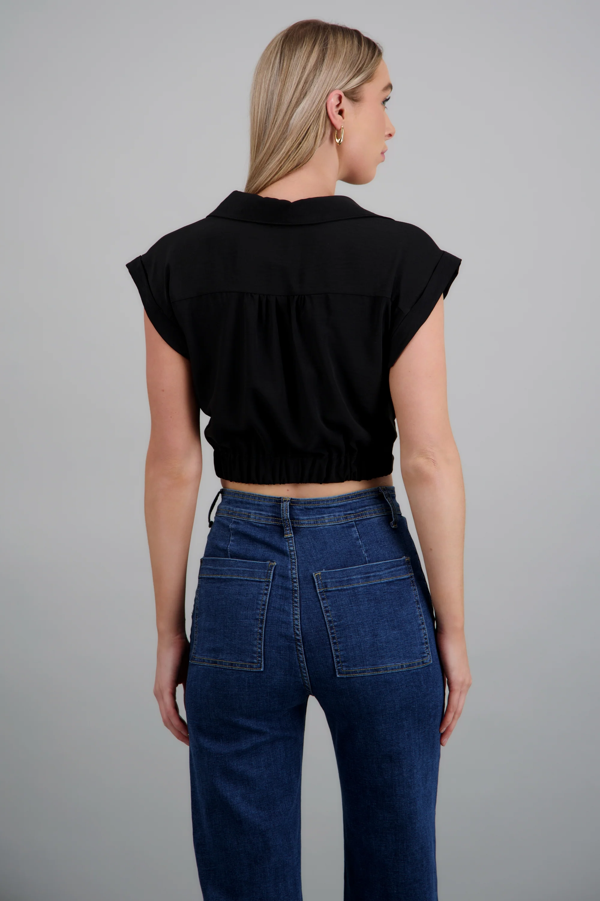 camisa crop manga corta - Image 4