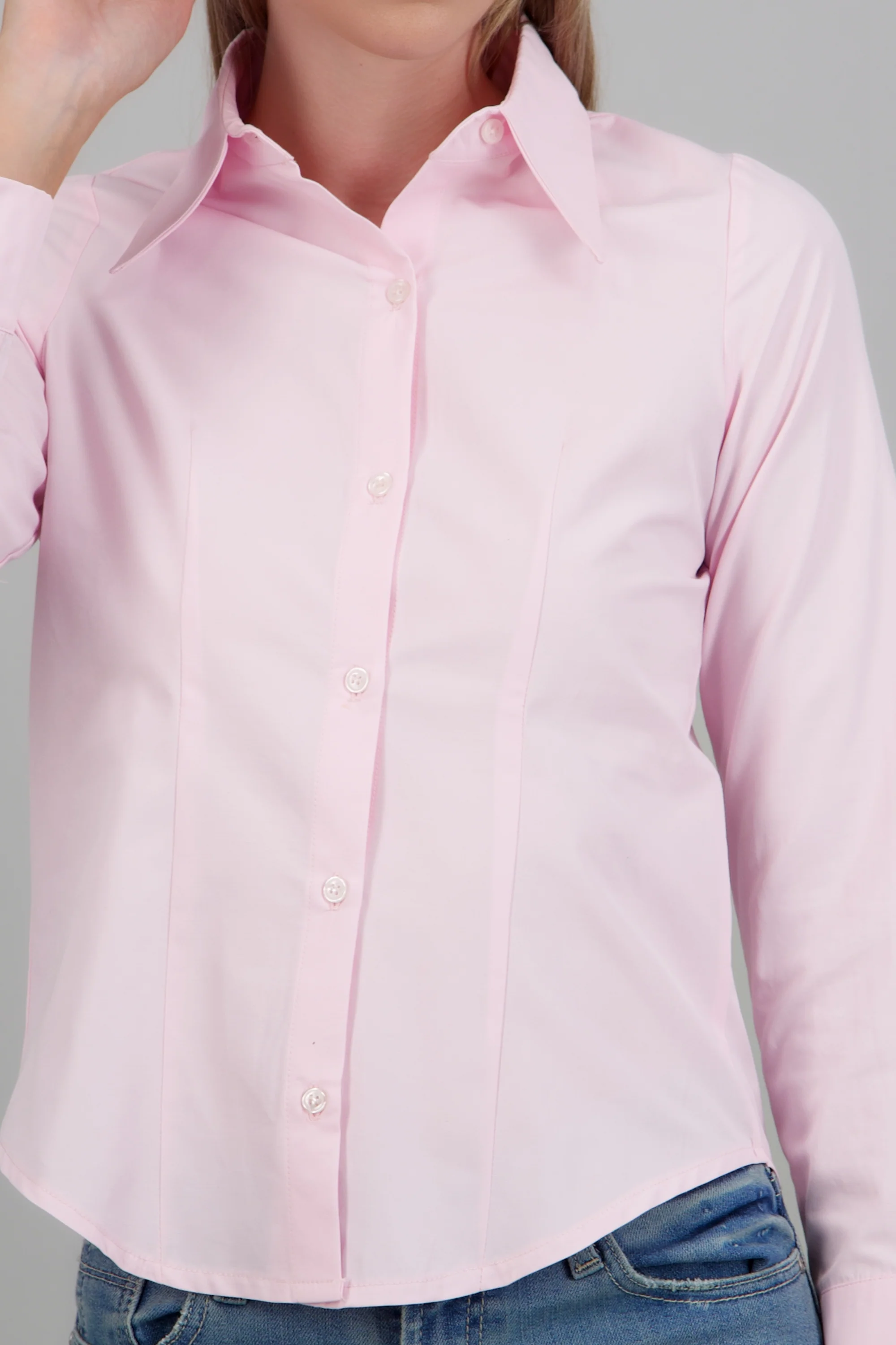 Camisa lisa detalle pinzas - Image 5