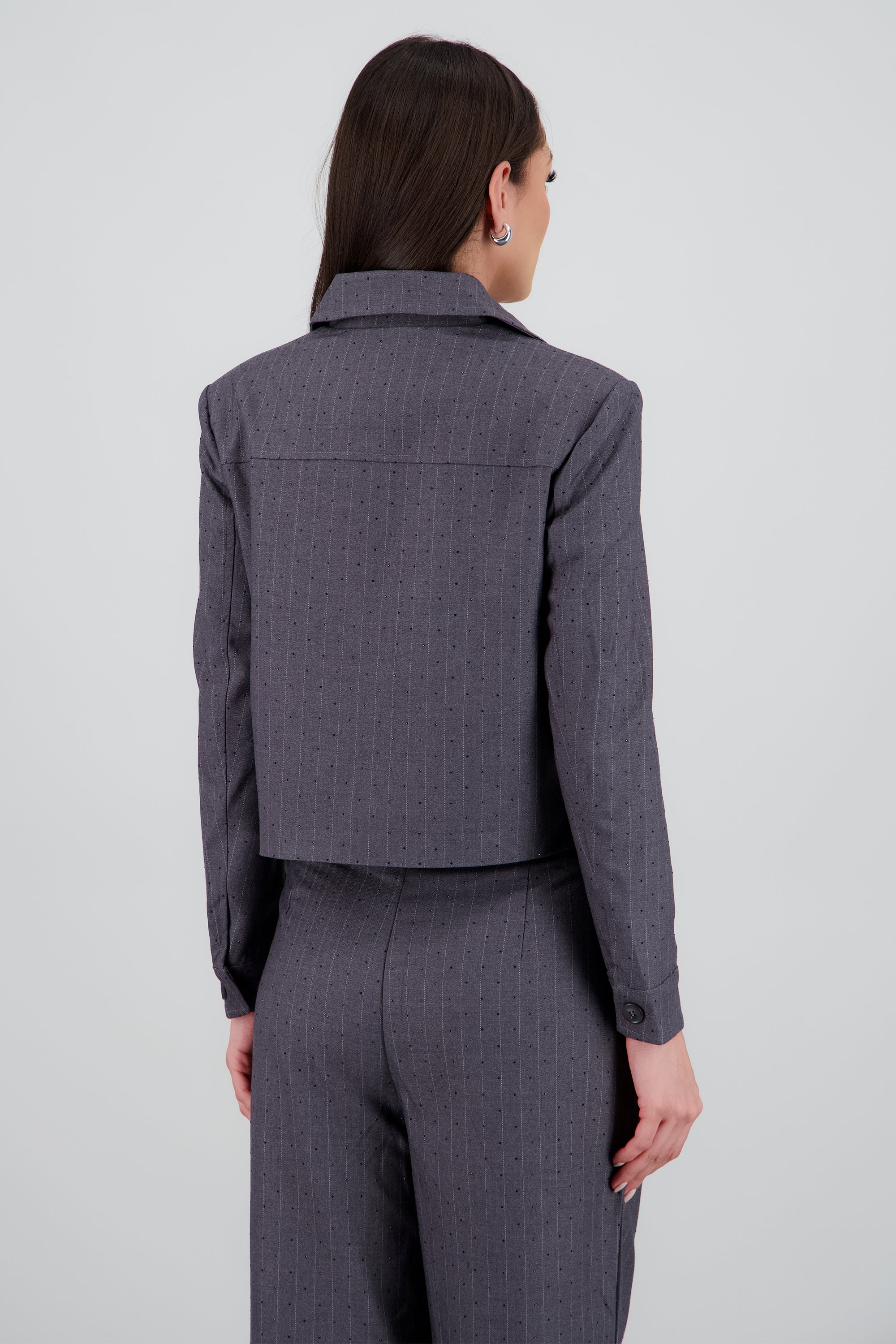 Camisa lisa m/l detalle tela - Image 4