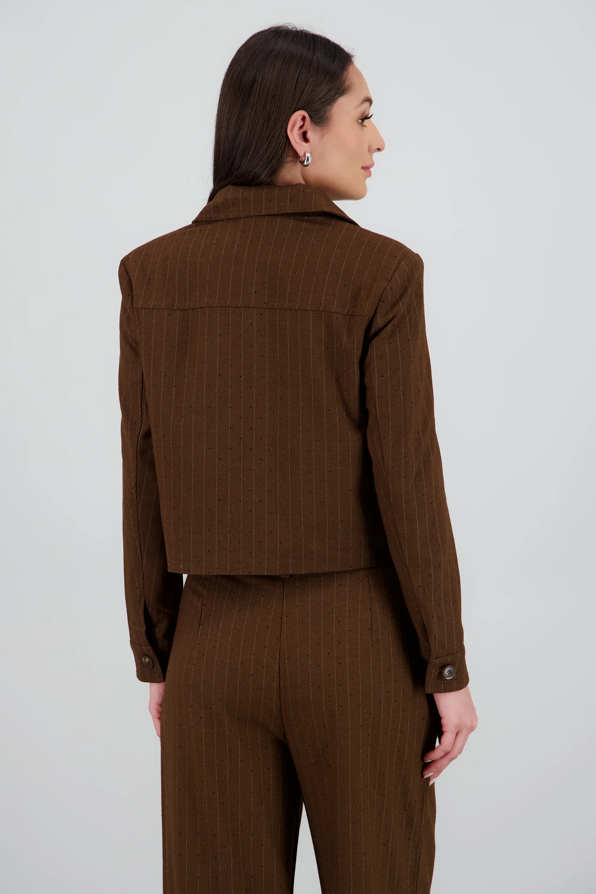 Camisa lisa m/l detalle tela - Image 4