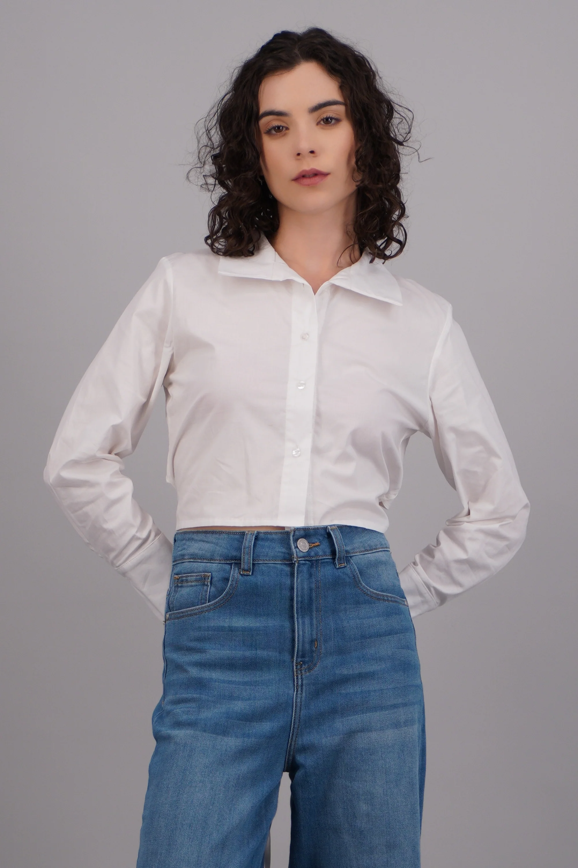 Camisa manga larga detalle espalda
