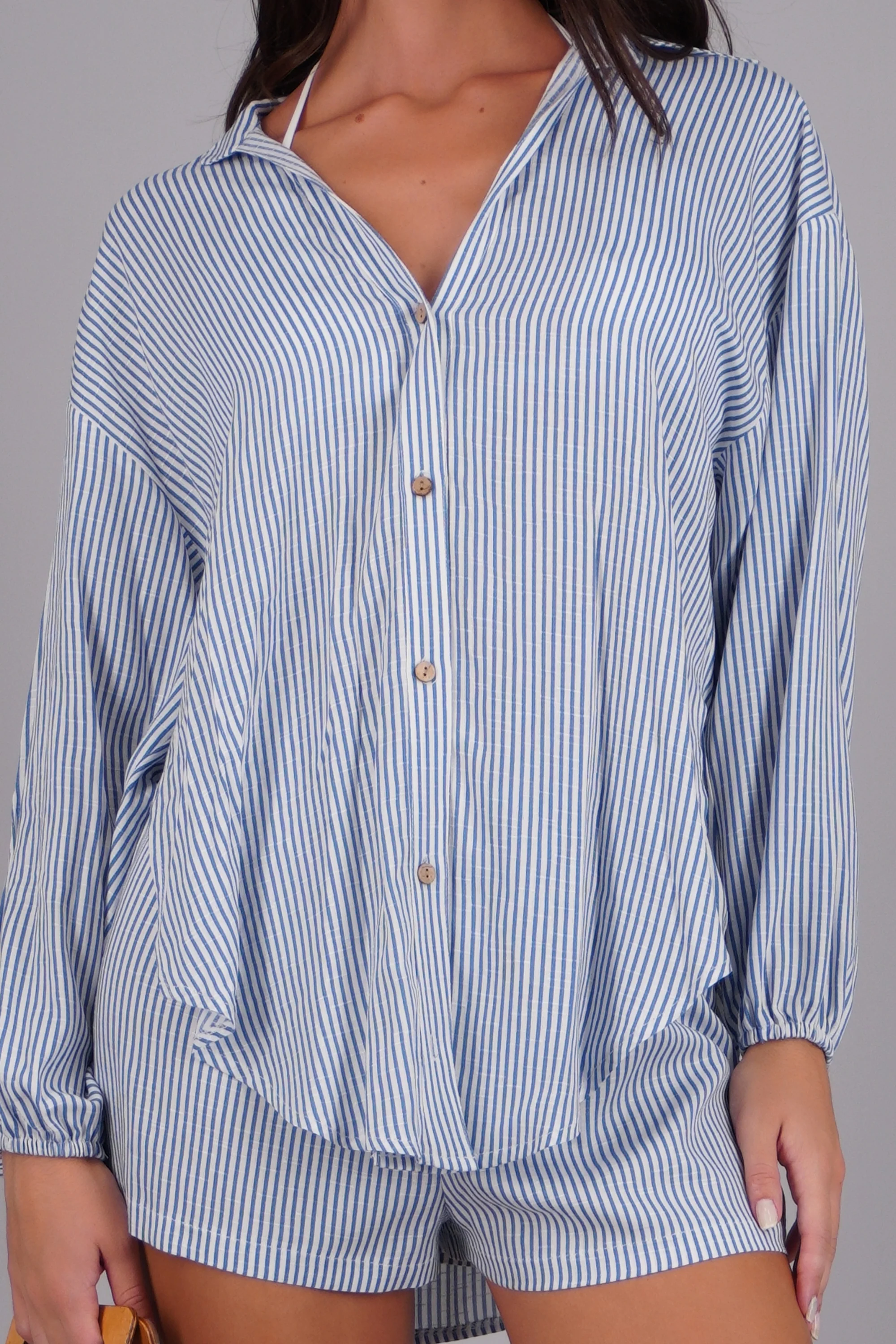 Camisa manga larga ligera rayas - Image 5