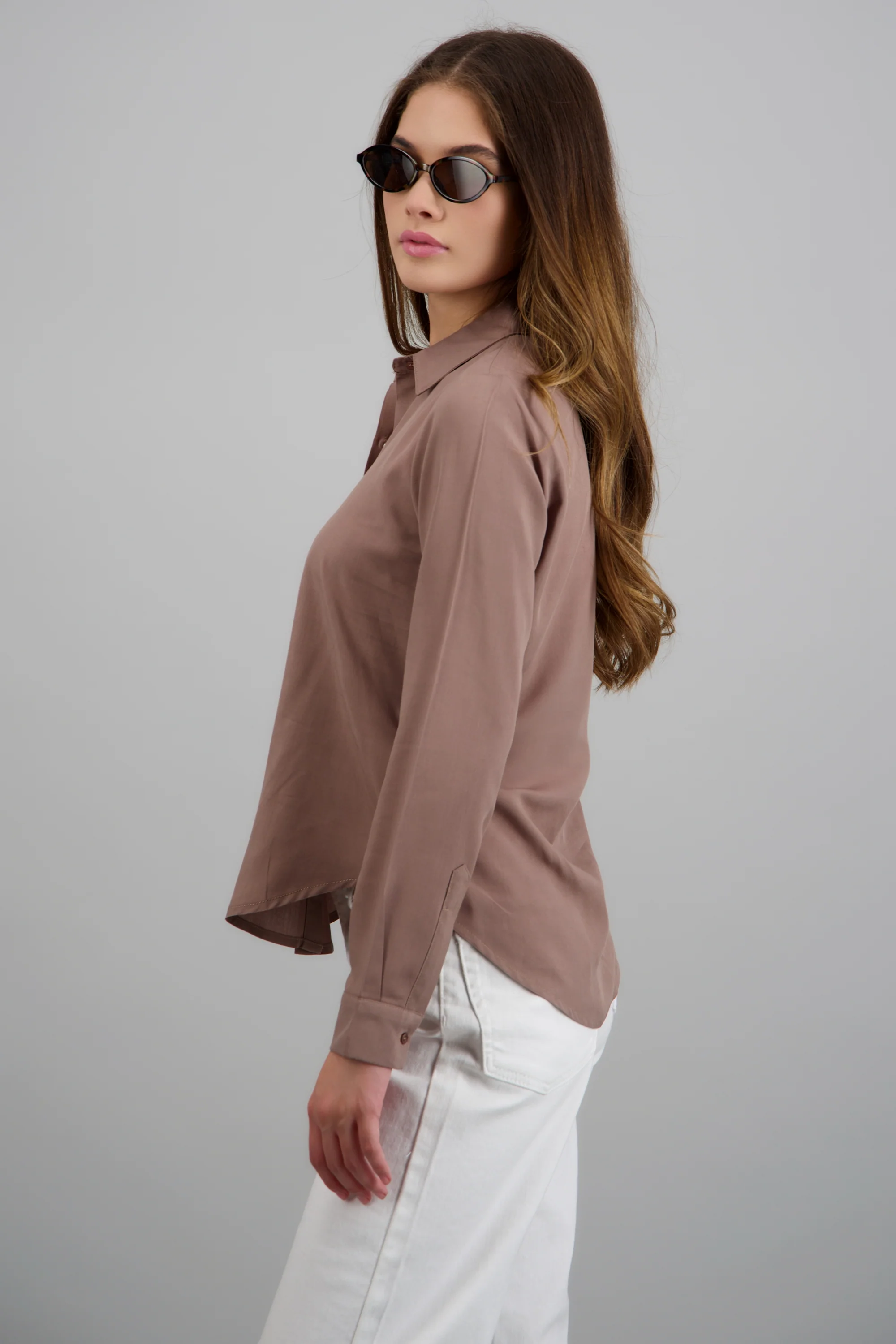 Camisa manga larga lisa - Image 3